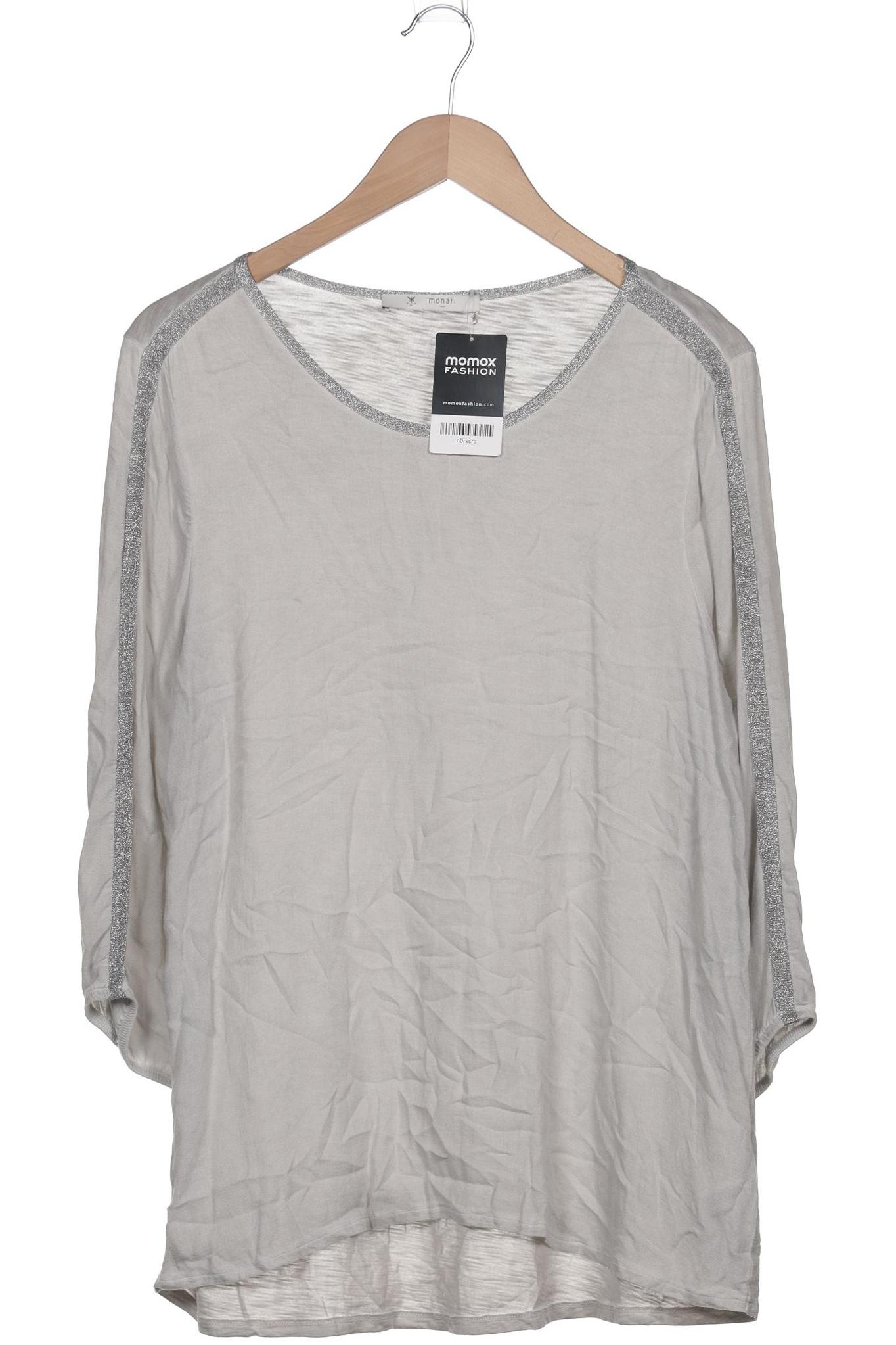 

monari Damen Langarmshirt, grau, Gr. 42