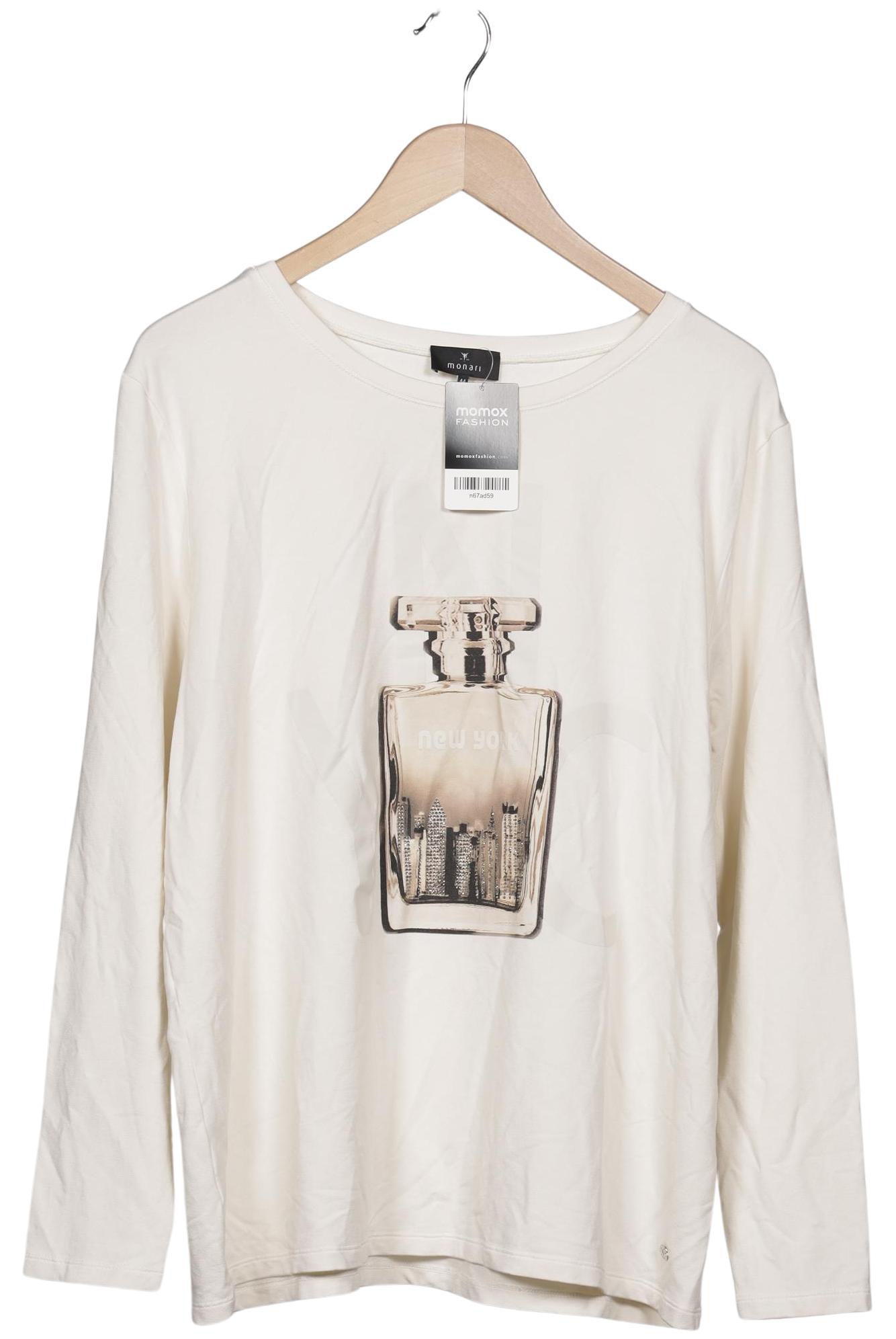 

monari Damen Langarmshirt, cremeweiß, Gr. 44