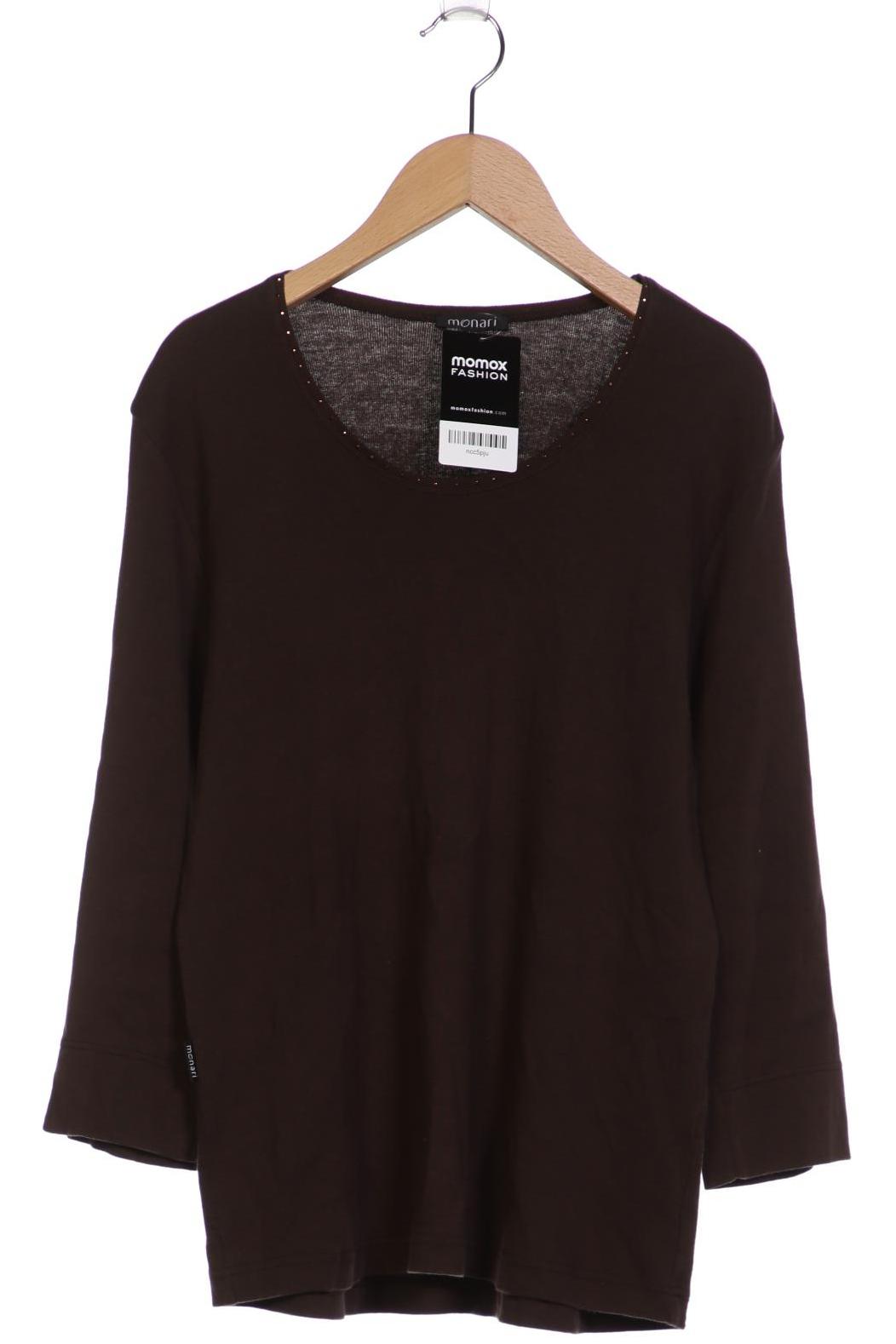 

monari Damen Langarmshirt, braun, Gr. 42