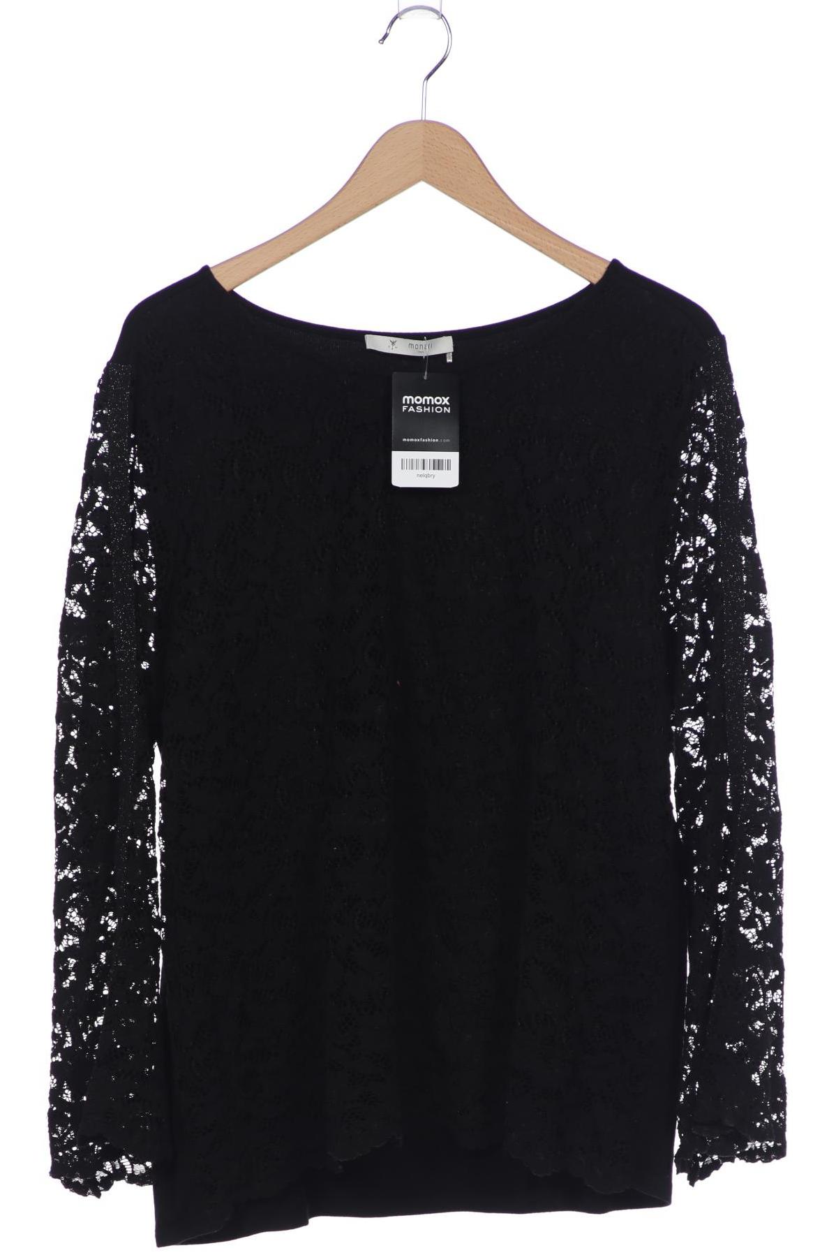 

monari Damen Langarmshirt, schwarz, Gr. 46