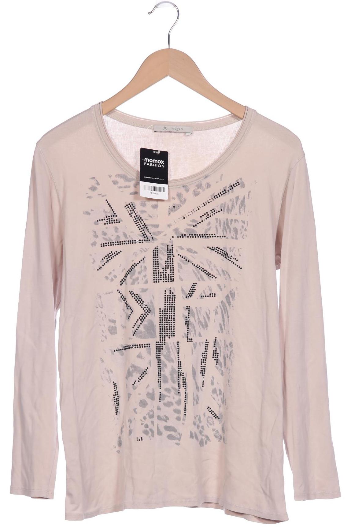 

monari Damen Langarmshirt, beige, Gr. 44