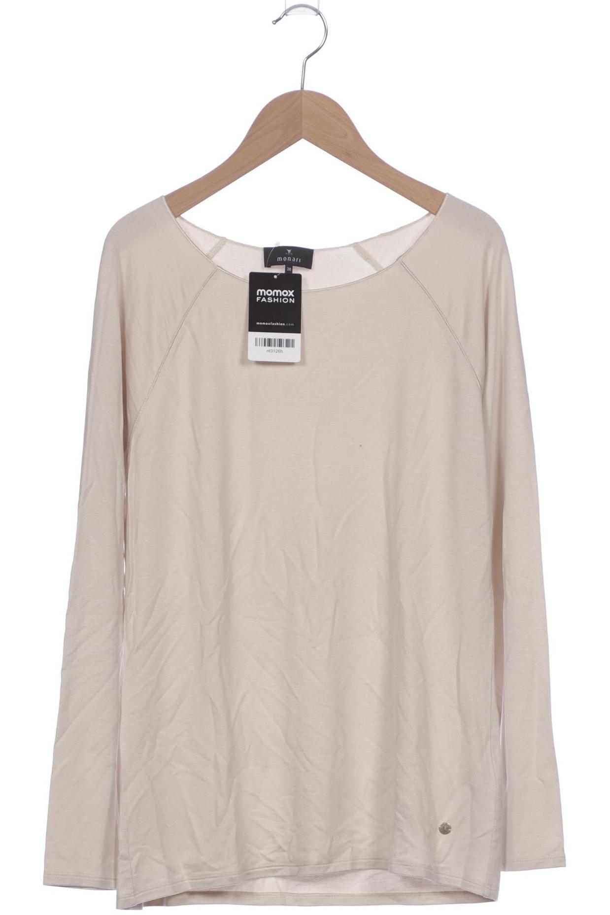 

monari Damen Langarmshirt, beige, Gr. 38