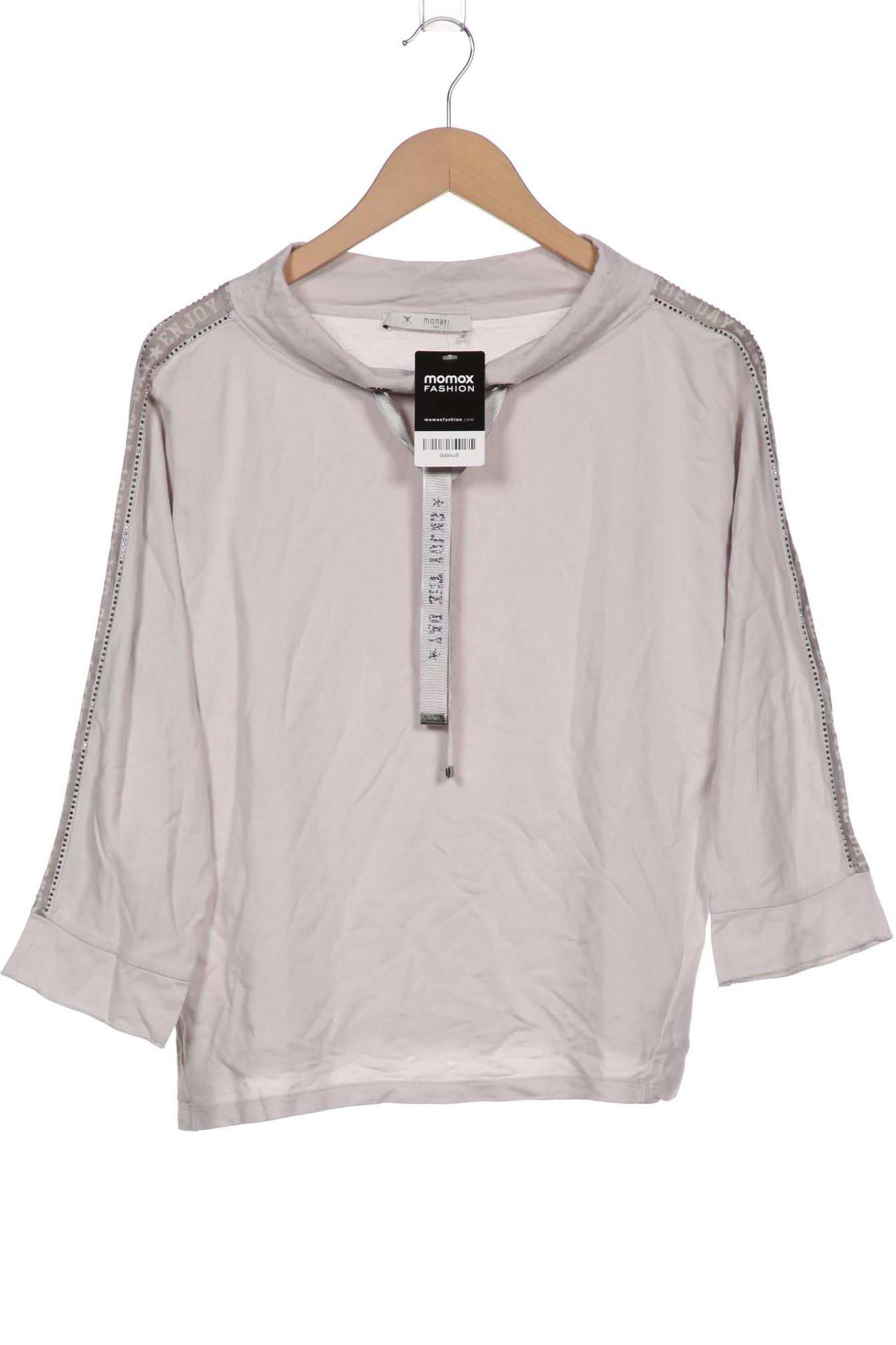 

monari Damen Langarmshirt, grau, Gr. 42