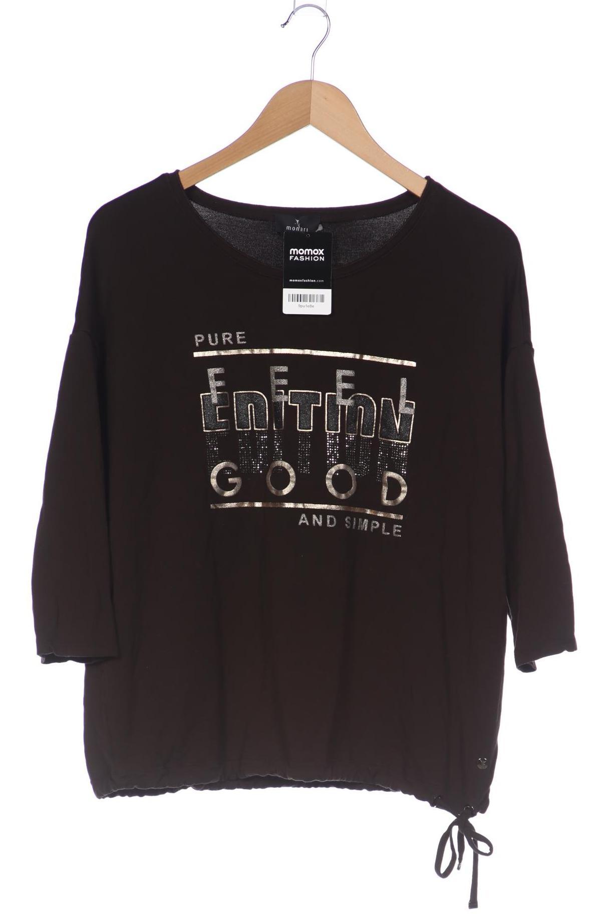 

monari Damen Langarmshirt, braun, Gr. 44
