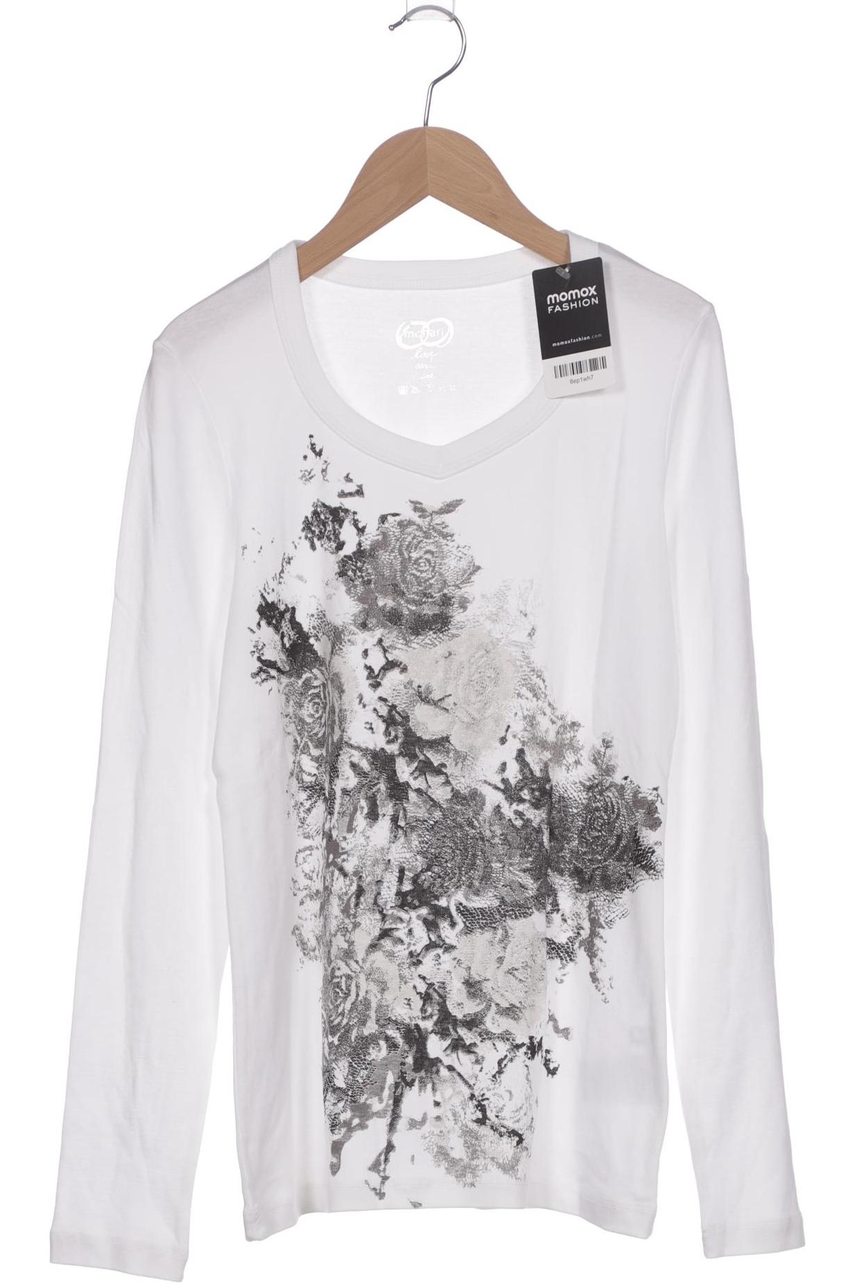 

monari Damen Langarmshirt, weiß, Gr. 38