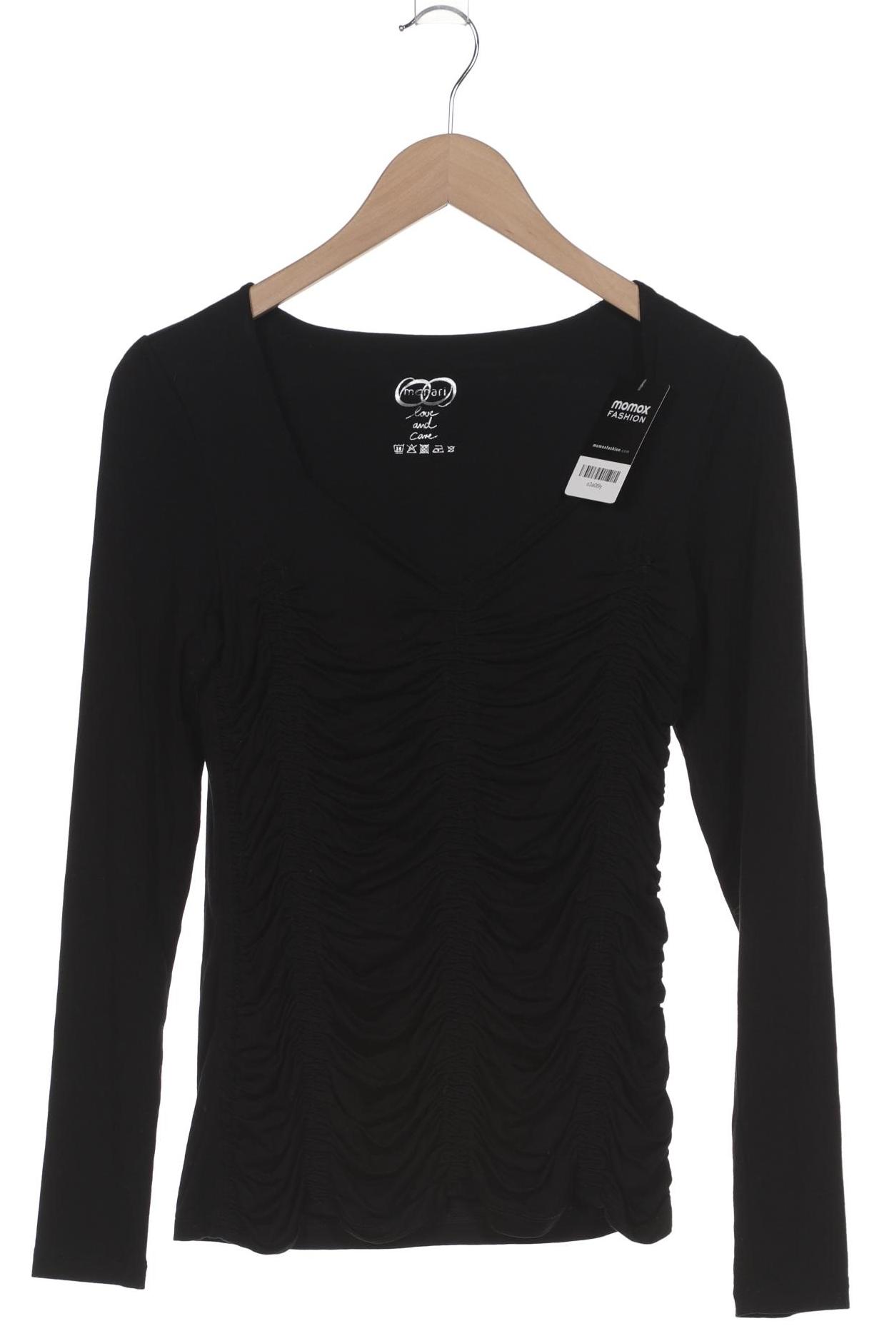 

monari Damen Langarmshirt, schwarz, Gr. 36