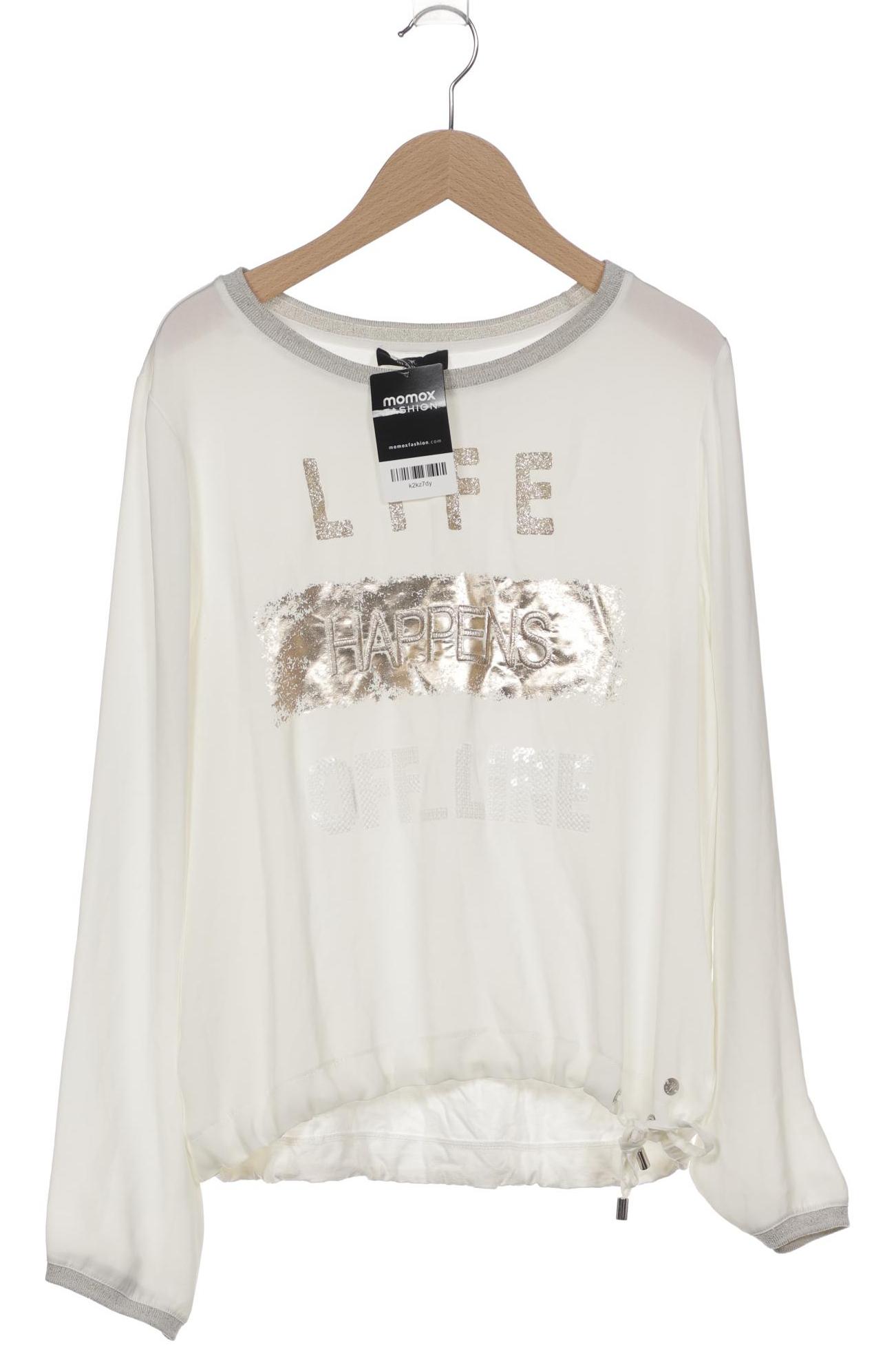 

monari Damen Langarmshirt, weiß, Gr. 36