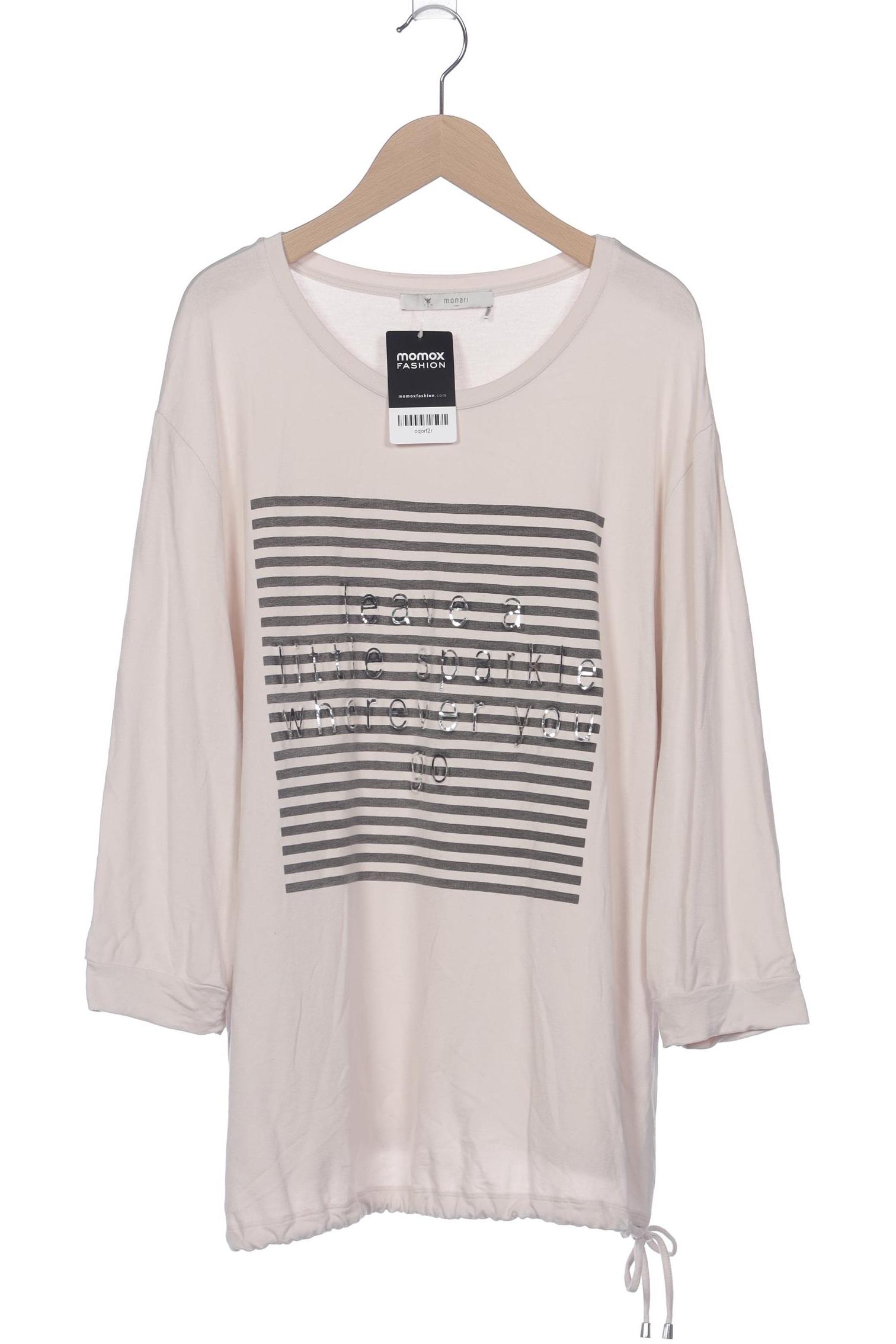 

monari Damen Langarmshirt, cremeweiß, Gr. 44
