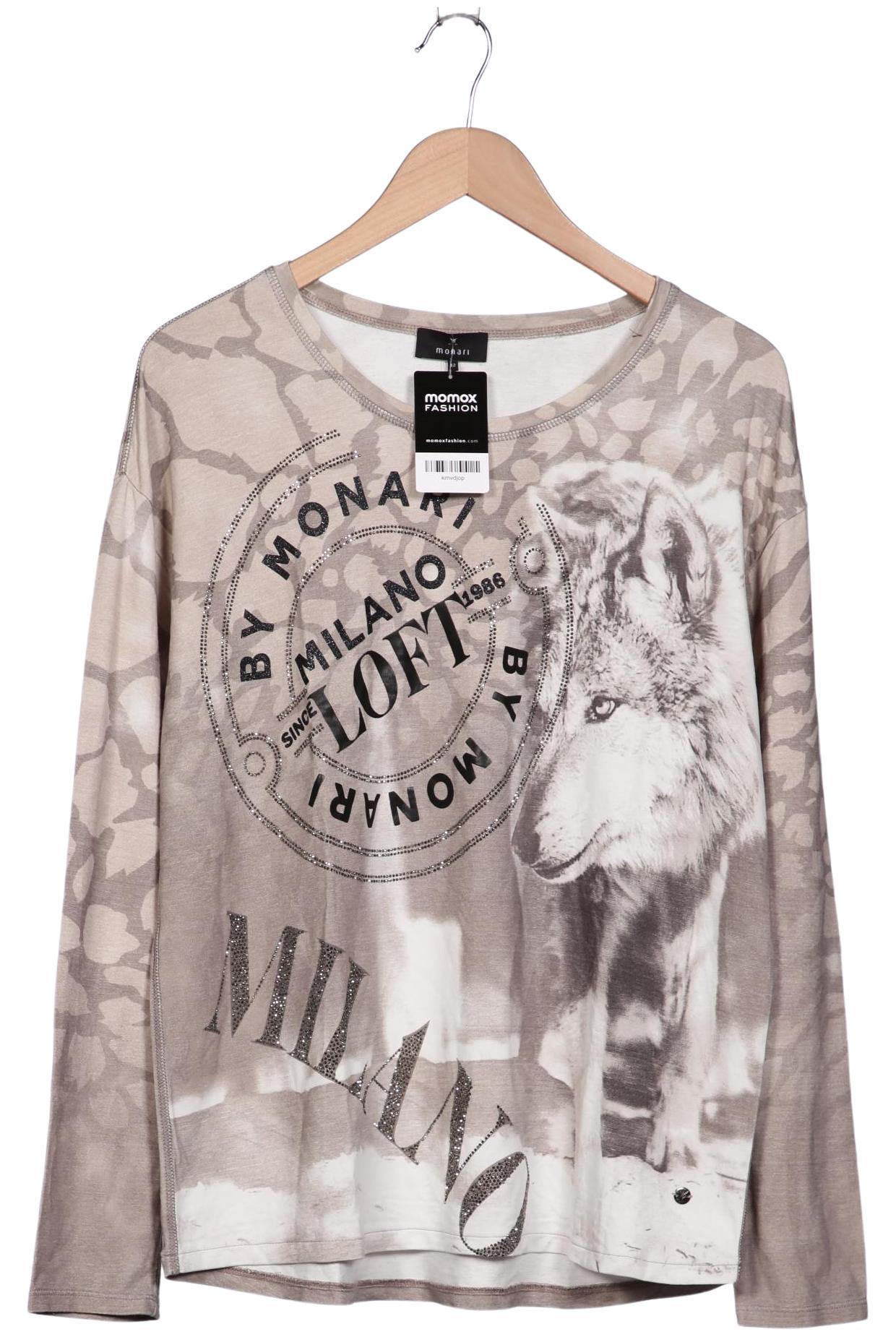 

monari Damen Langarmshirt, beige, Gr. 42