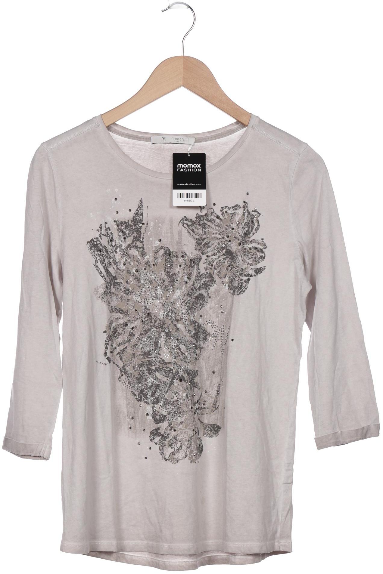

monari Damen Langarmshirt, beige, Gr. 42