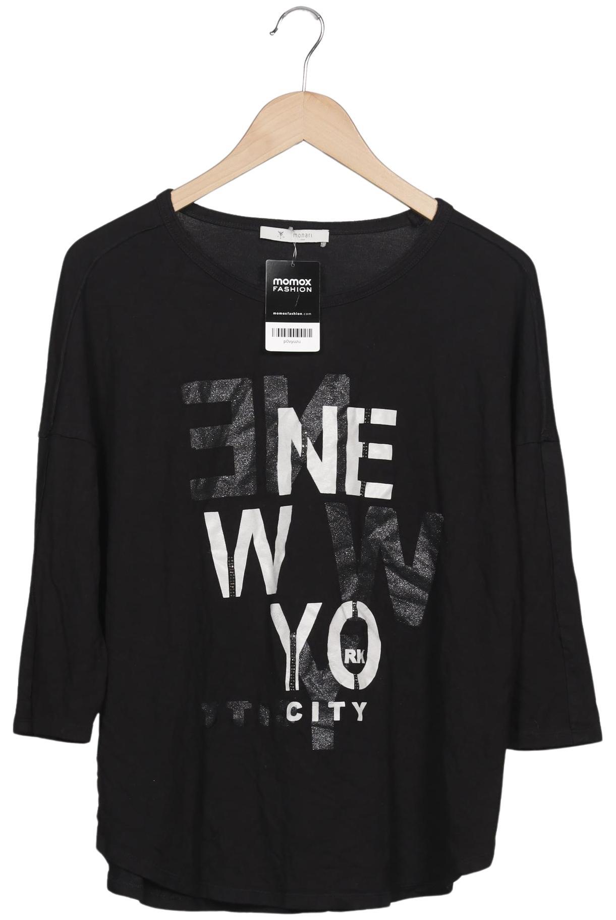 

monari Damen Langarmshirt, schwarz, Gr. 42