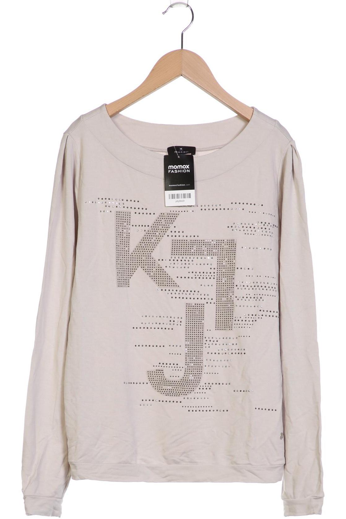 

monari Damen Langarmshirt, cremeweiß, Gr. 36
