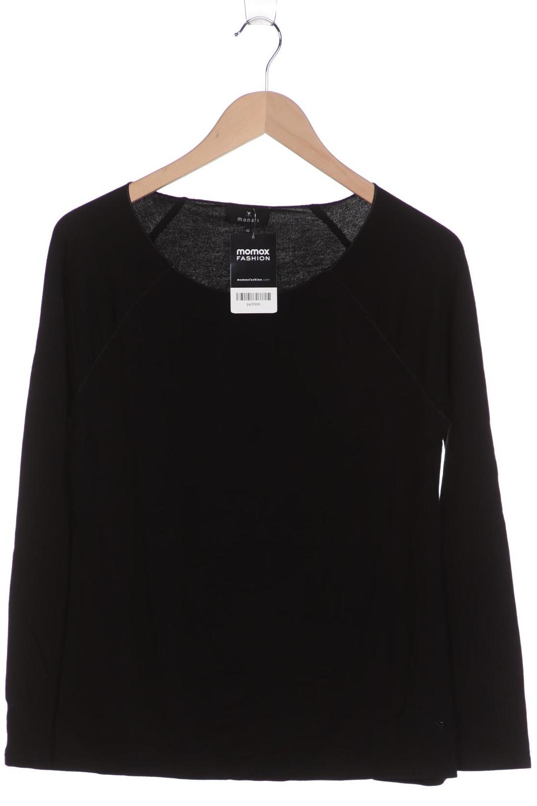 

monari Damen Langarmshirt, schwarz