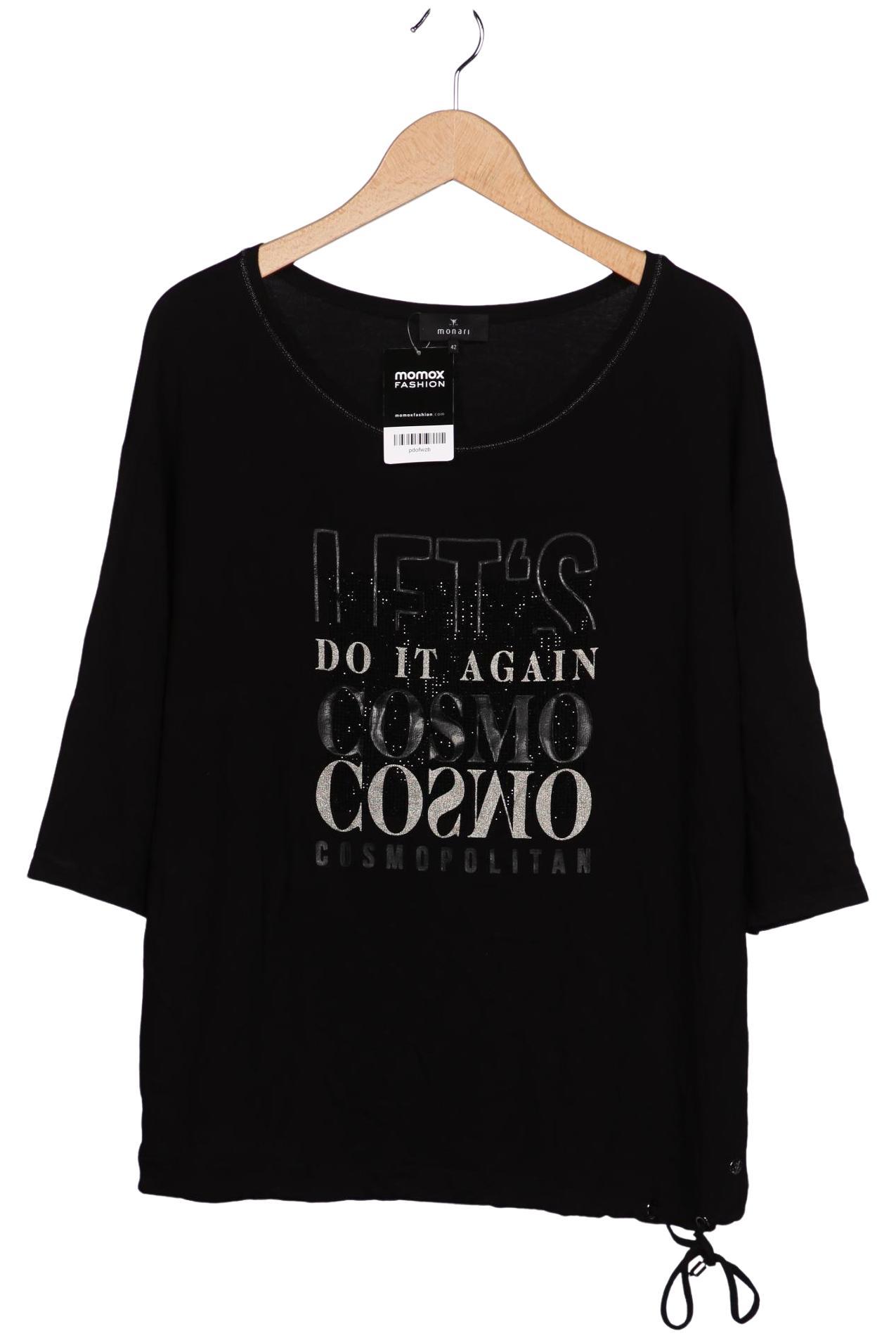 

monari Damen Langarmshirt, schwarz, Gr. 42