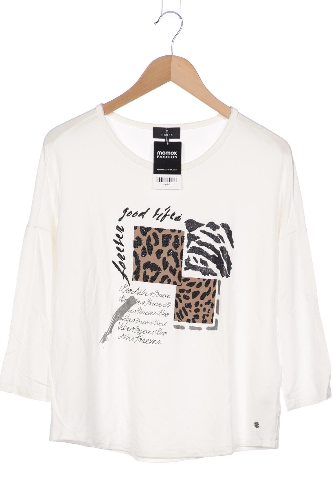 

monari Damen Langarmshirt, weiß, Gr. 40