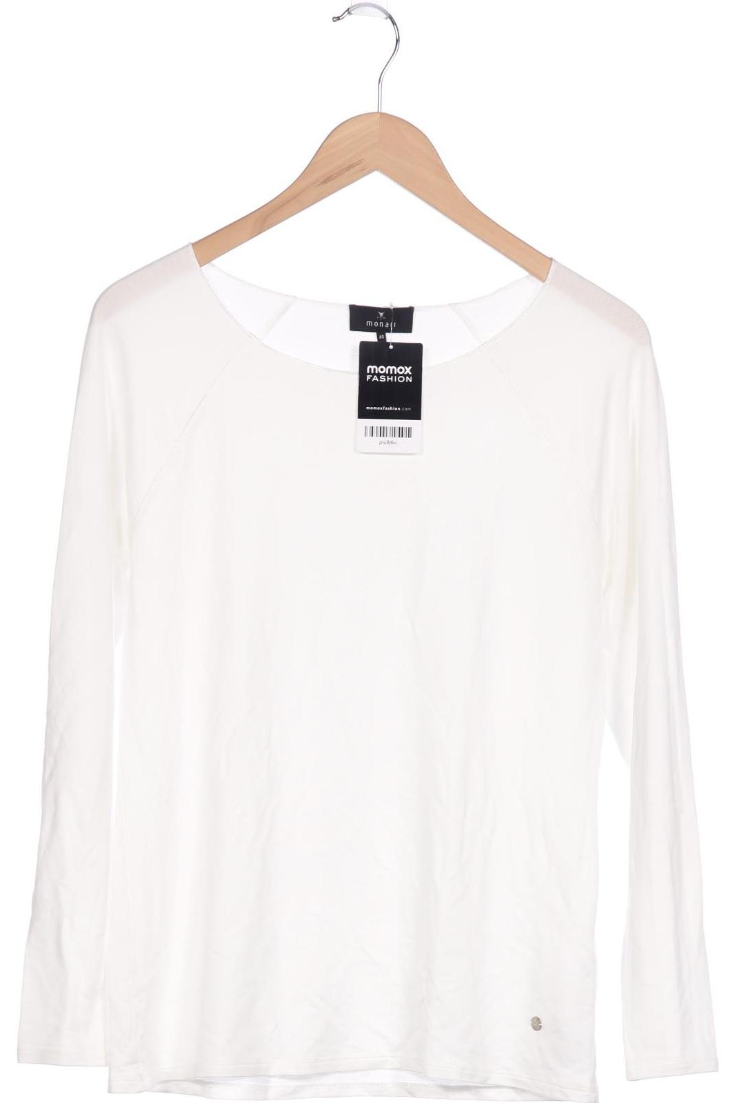 

monari Damen Langarmshirt, weiß