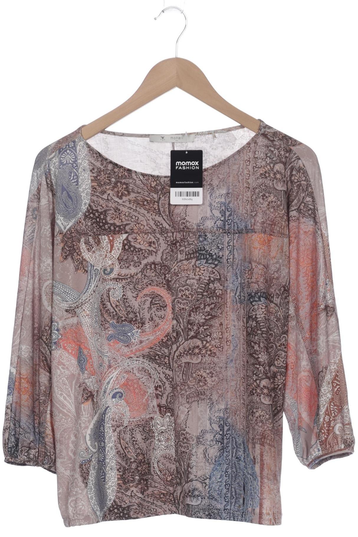 

monari Damen Langarmshirt, braun, Gr. 36