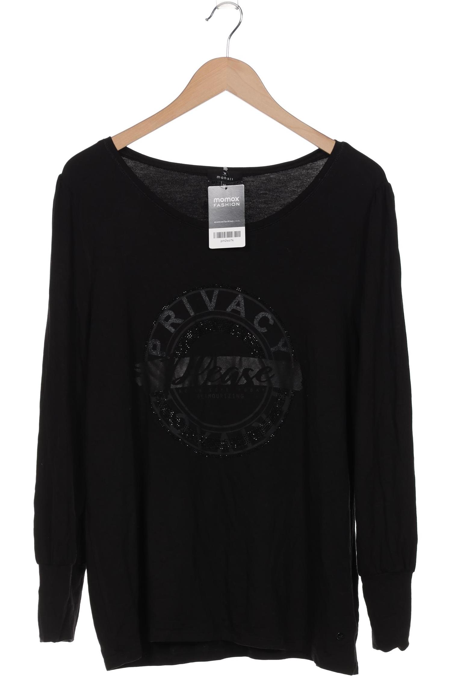 

monari Damen Langarmshirt, schwarz, Gr. 44