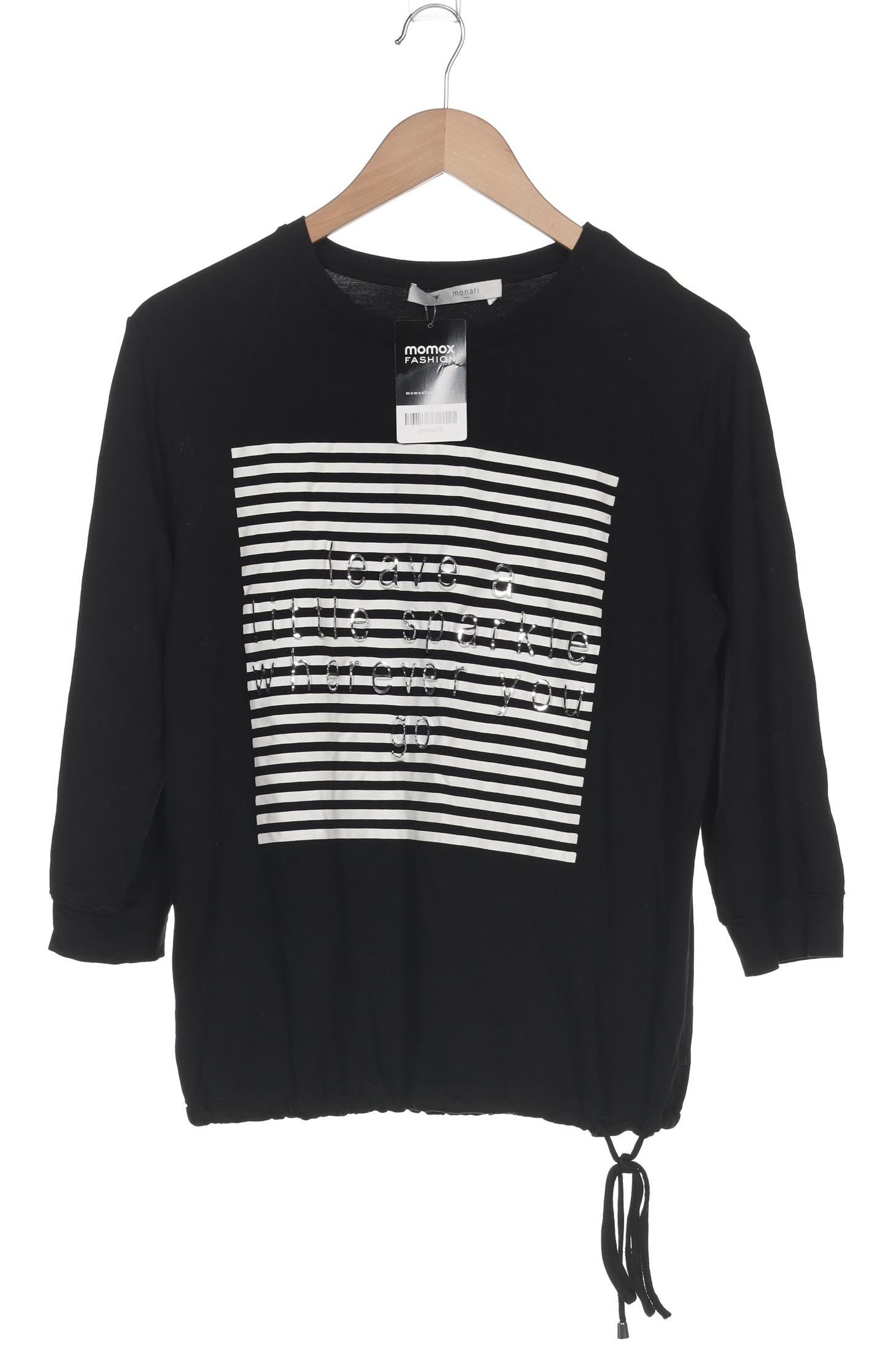 

monari Damen Langarmshirt, schwarz, Gr. 38