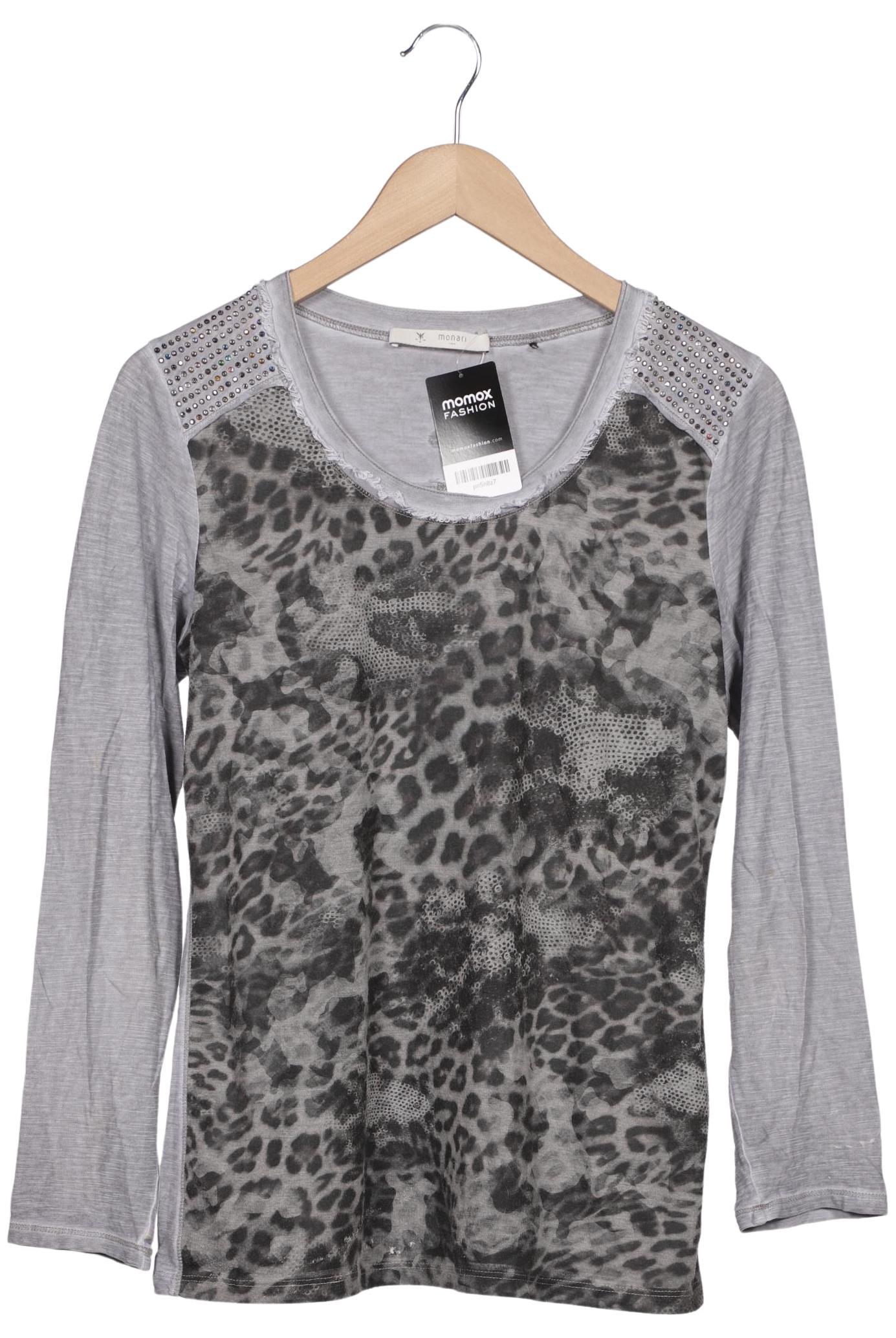

monari Damen Langarmshirt, grau, Gr. 38