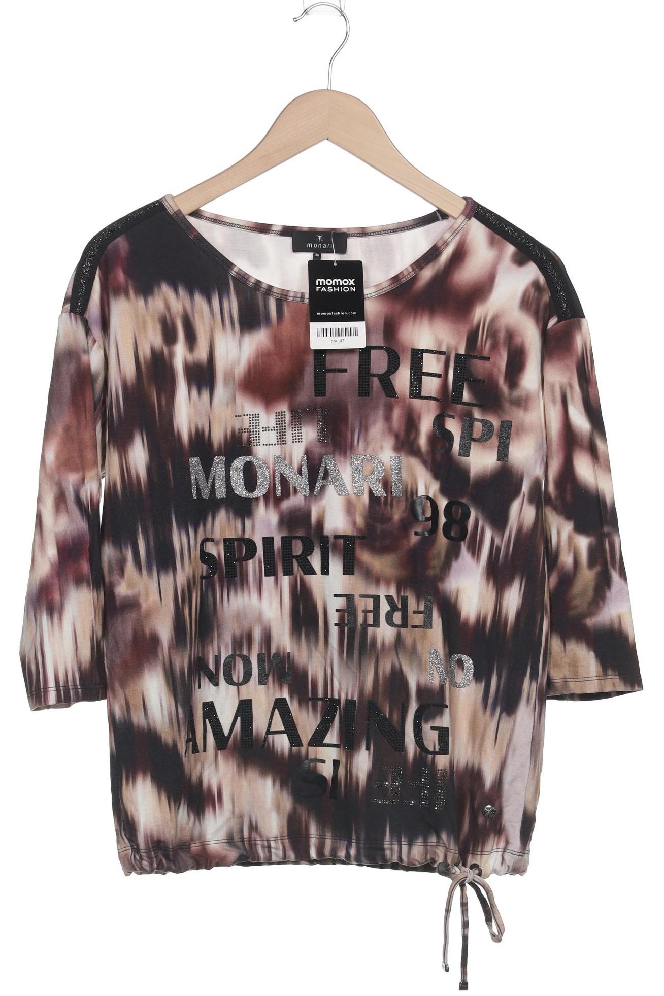 

monari Damen Langarmshirt, bordeaux, Gr. 36