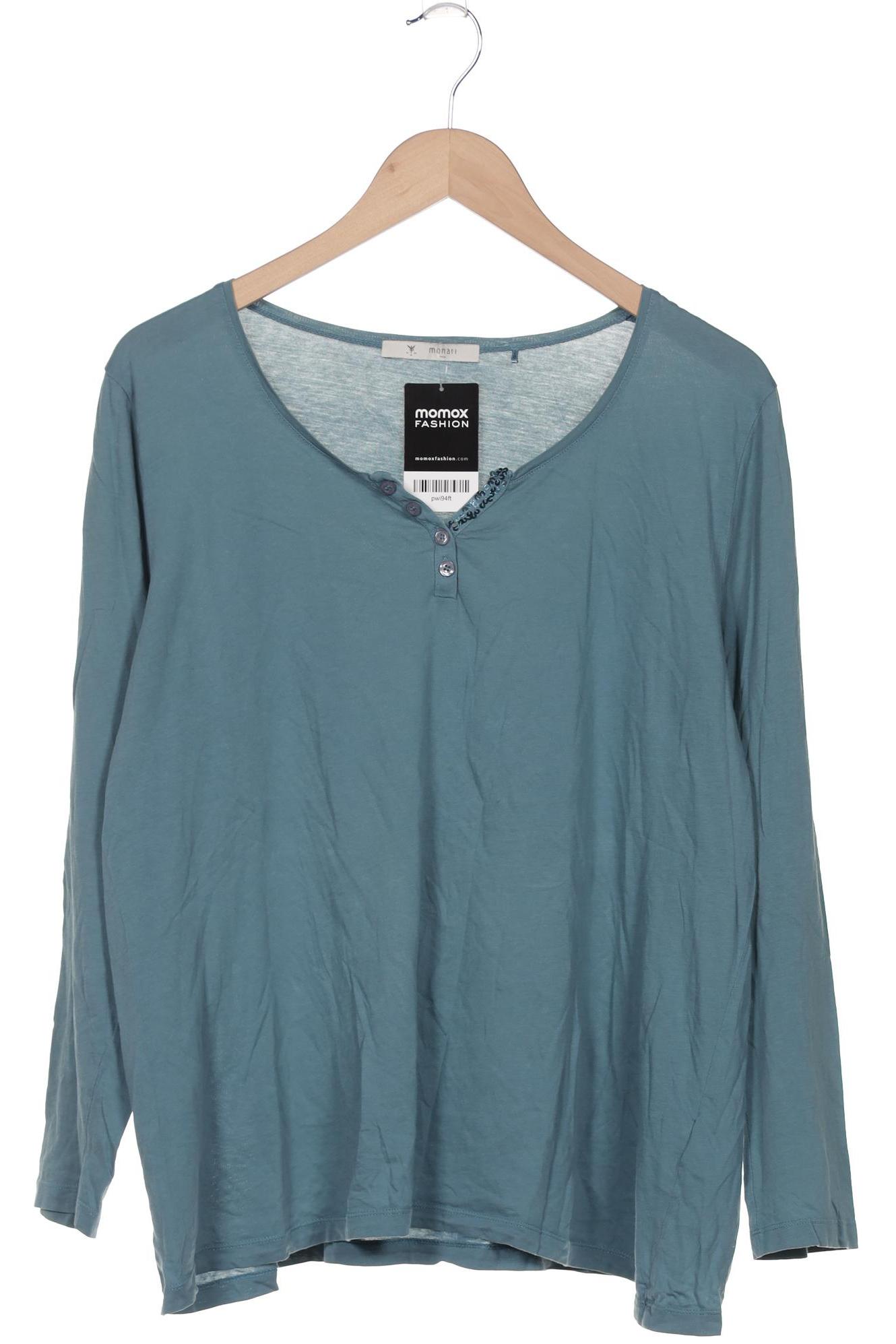 

monari Damen Langarmshirt, türkis, Gr. 48
