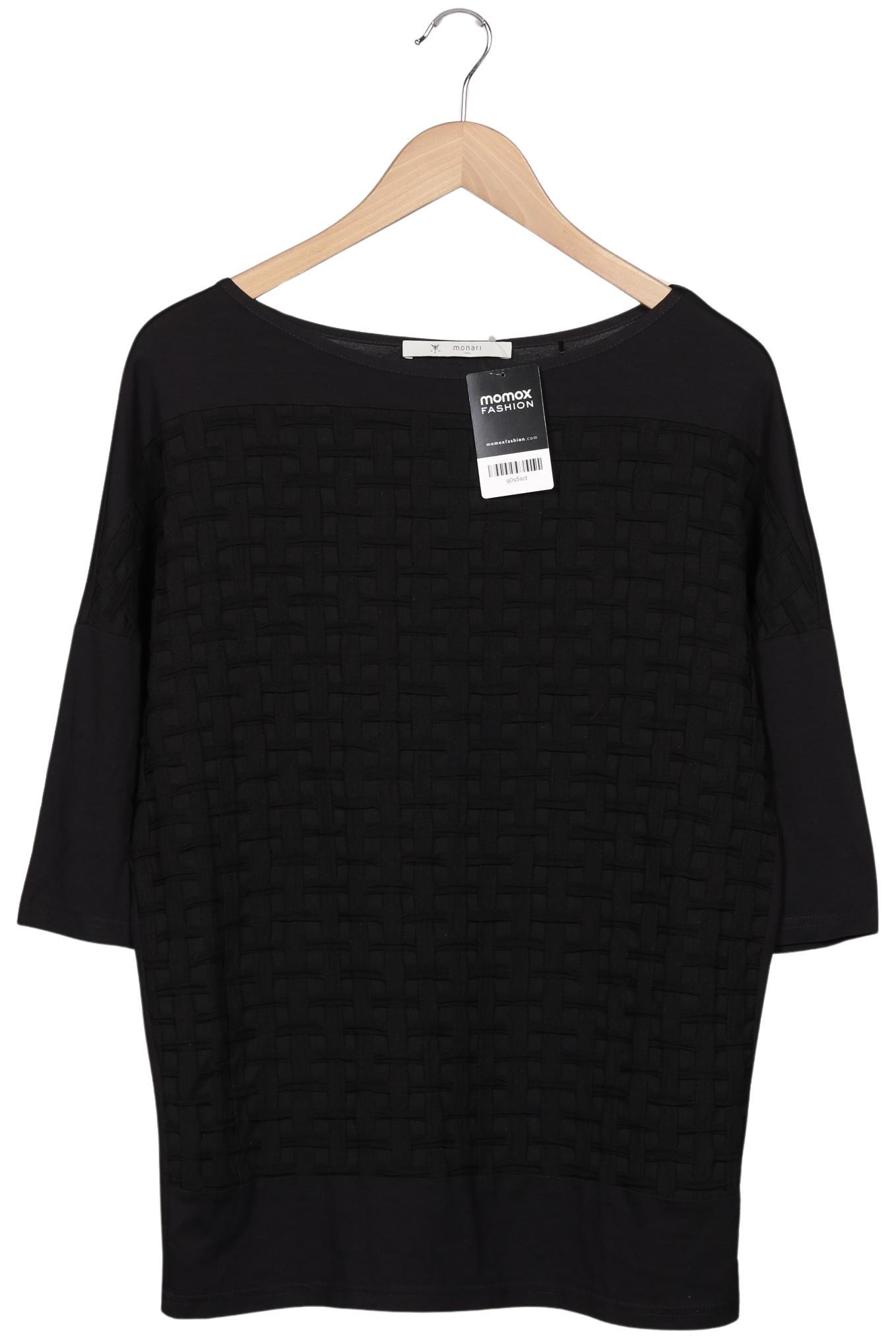 

monari Damen Langarmshirt, schwarz, Gr. 40
