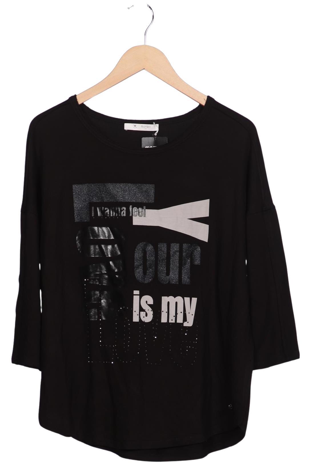

monari Damen Langarmshirt, schwarz, Gr. 44