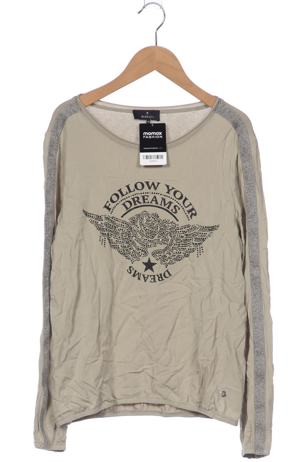 

monari Damen Langarmshirt, grün, Gr. 36