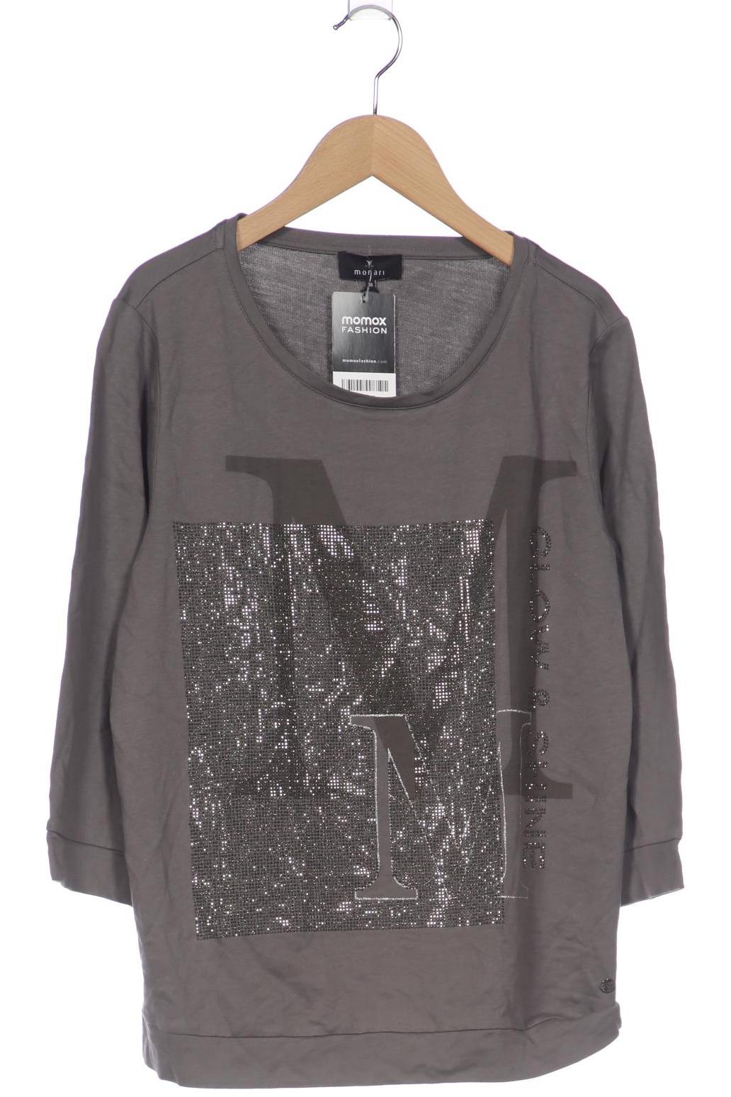 

monari Damen Langarmshirt, grau, Gr. 36