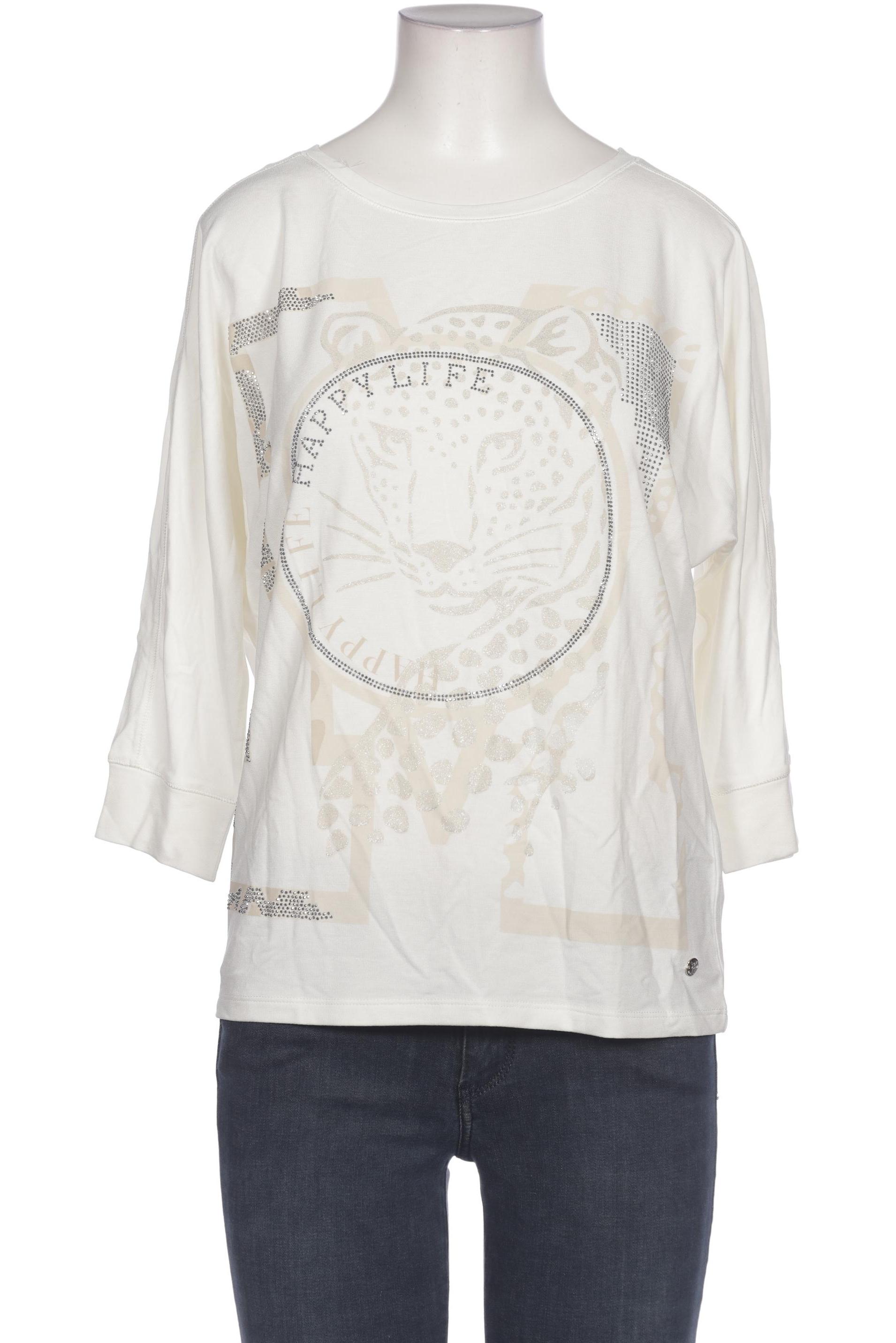 

monari Damen Langarmshirt, cremeweiß, Gr. 34
