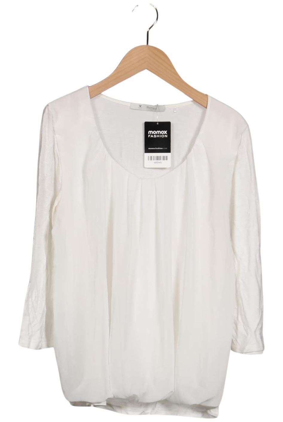 

monari Damen Langarmshirt, weiß, Gr. 40