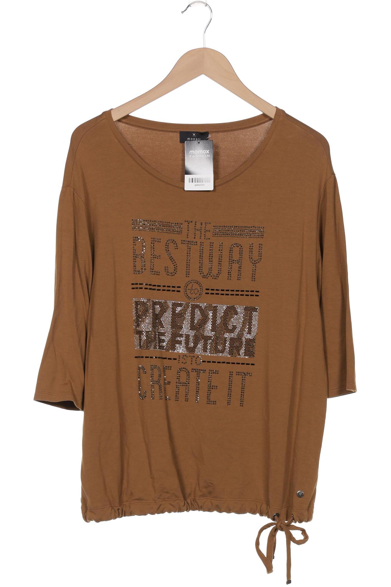

monari Damen Langarmshirt, braun, Gr. 44