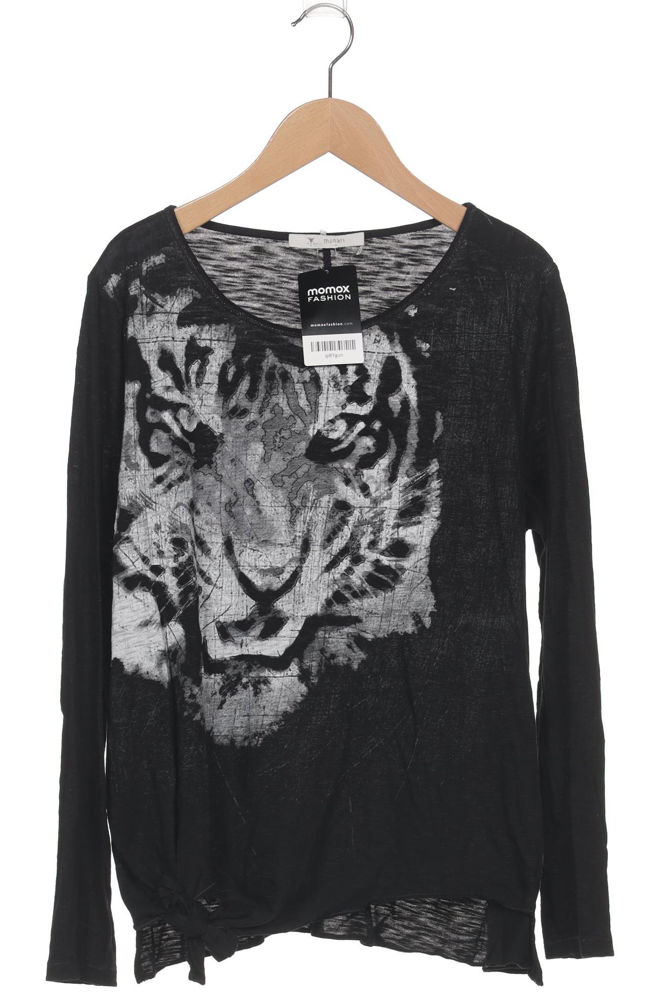 

monari Damen Langarmshirt, schwarz, Gr. 42