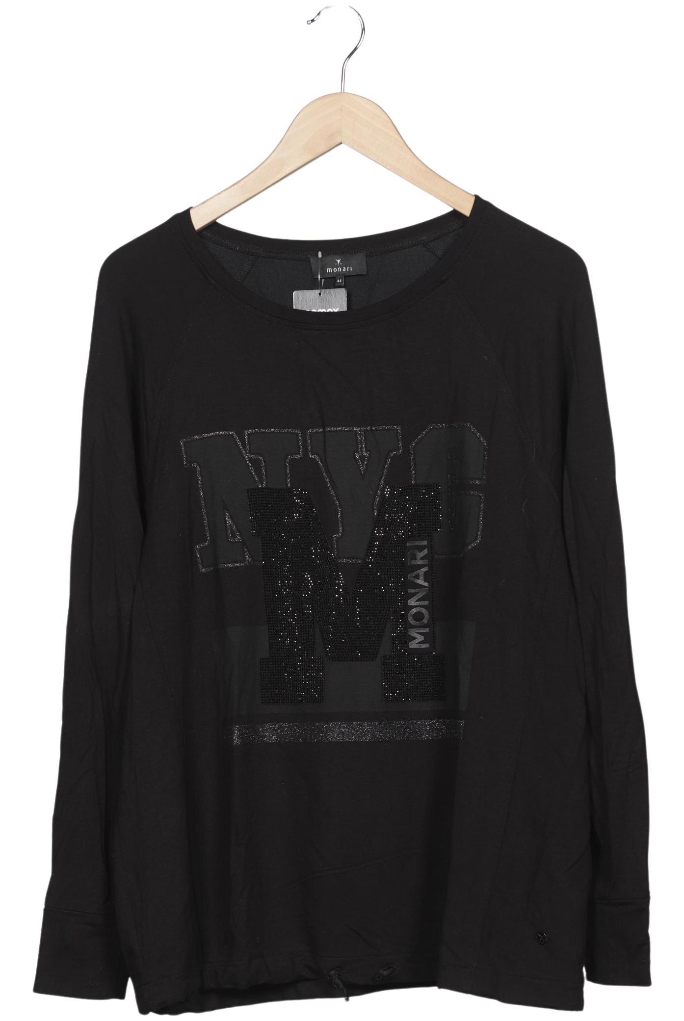 

monari Damen Langarmshirt, schwarz, Gr. 44