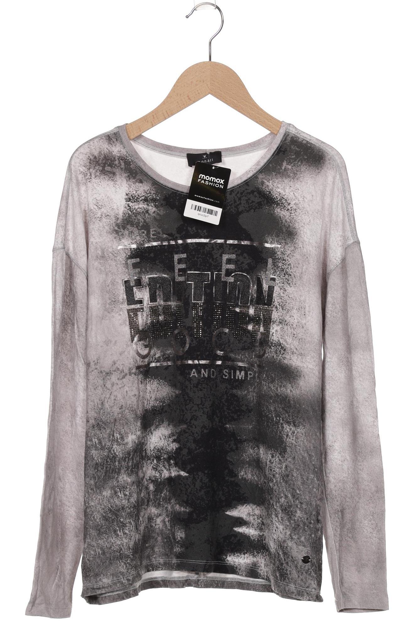 

monari Damen Langarmshirt, grau, Gr. 40
