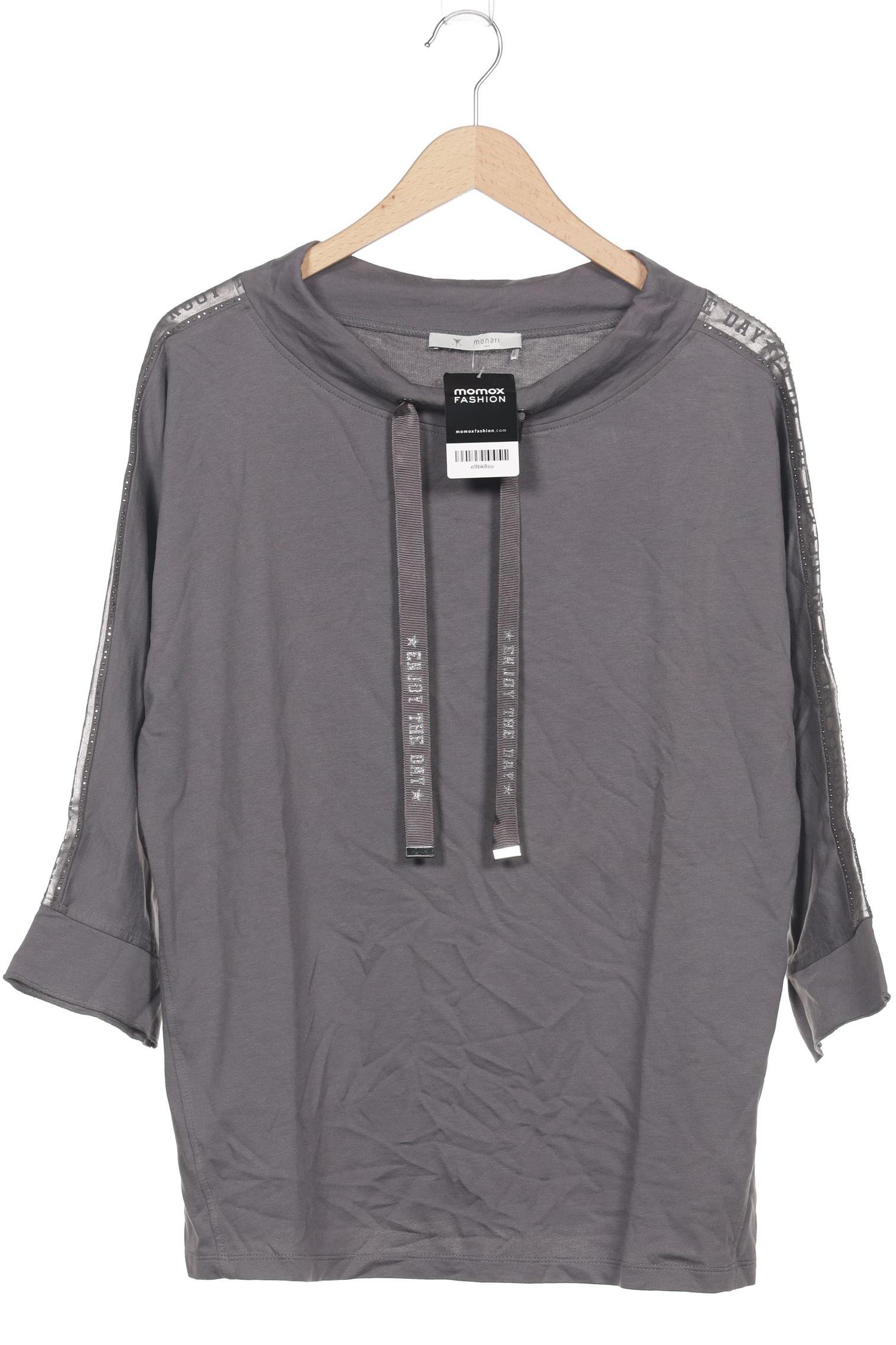 

monari Damen Langarmshirt, grau, Gr. 46