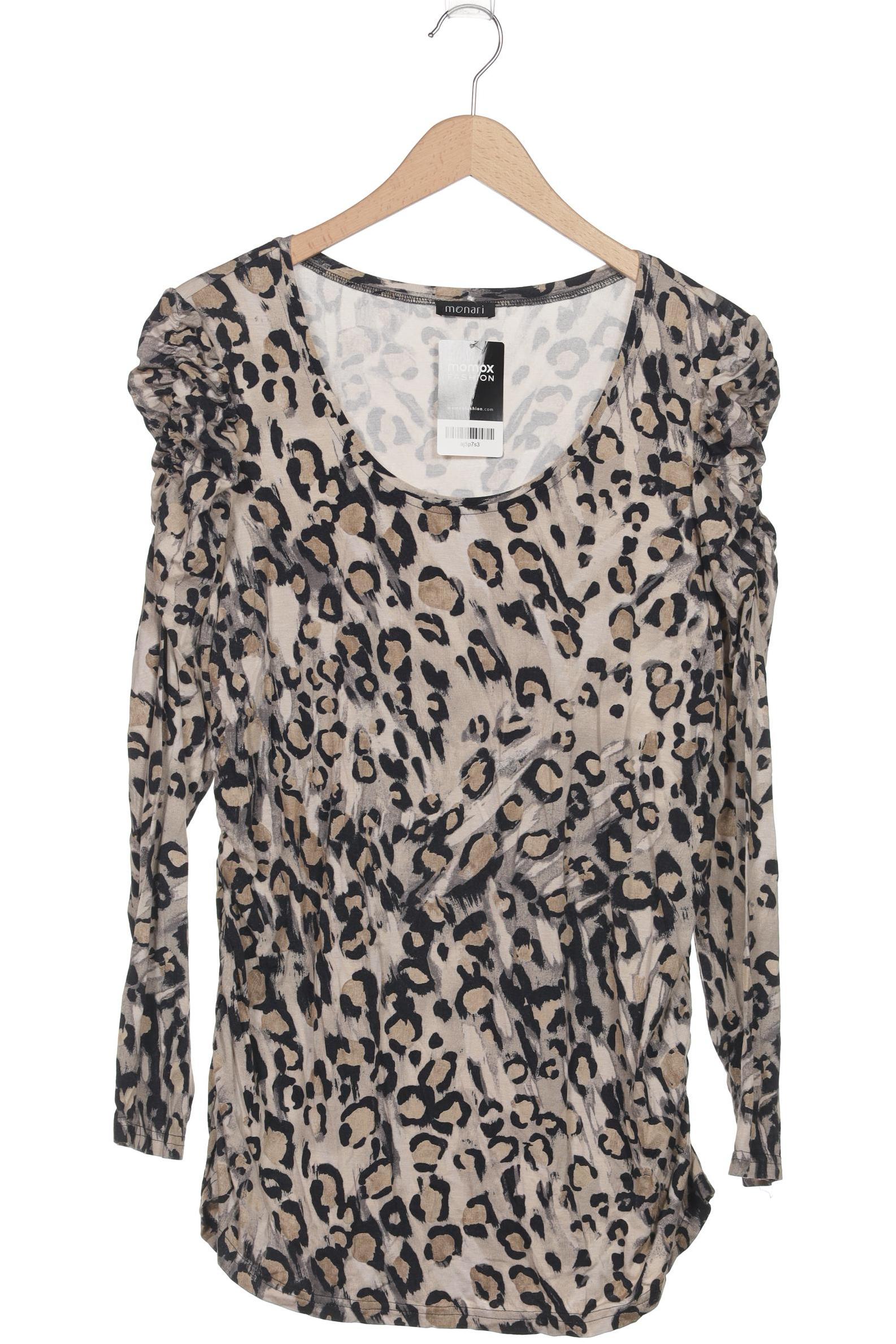 

monari Damen Langarmshirt, braun, Gr. 42