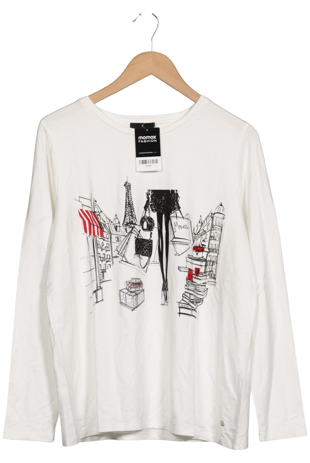

monari Damen Langarmshirt, weiß, Gr. 44