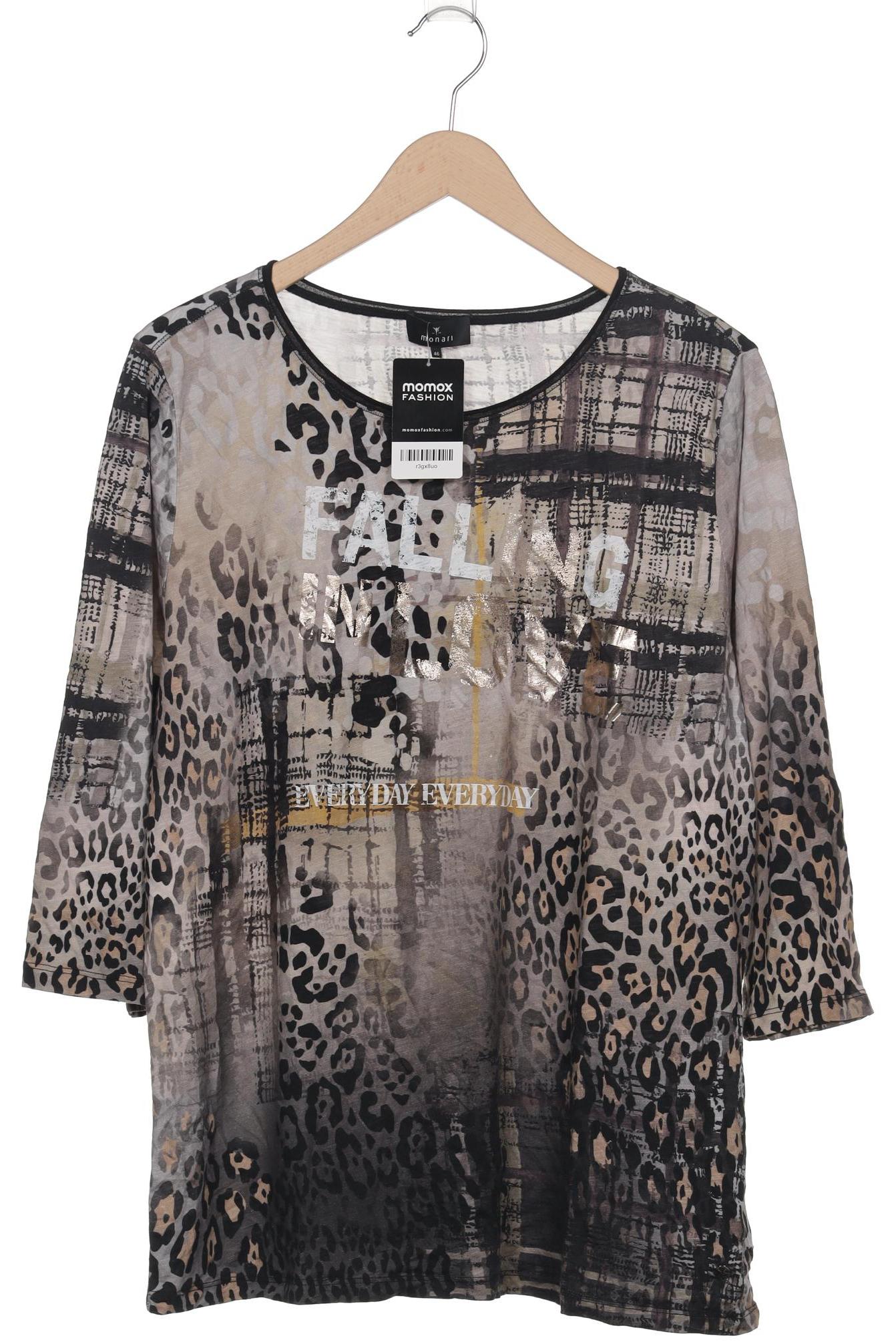 

monari Damen Langarmshirt, grau, Gr. 46