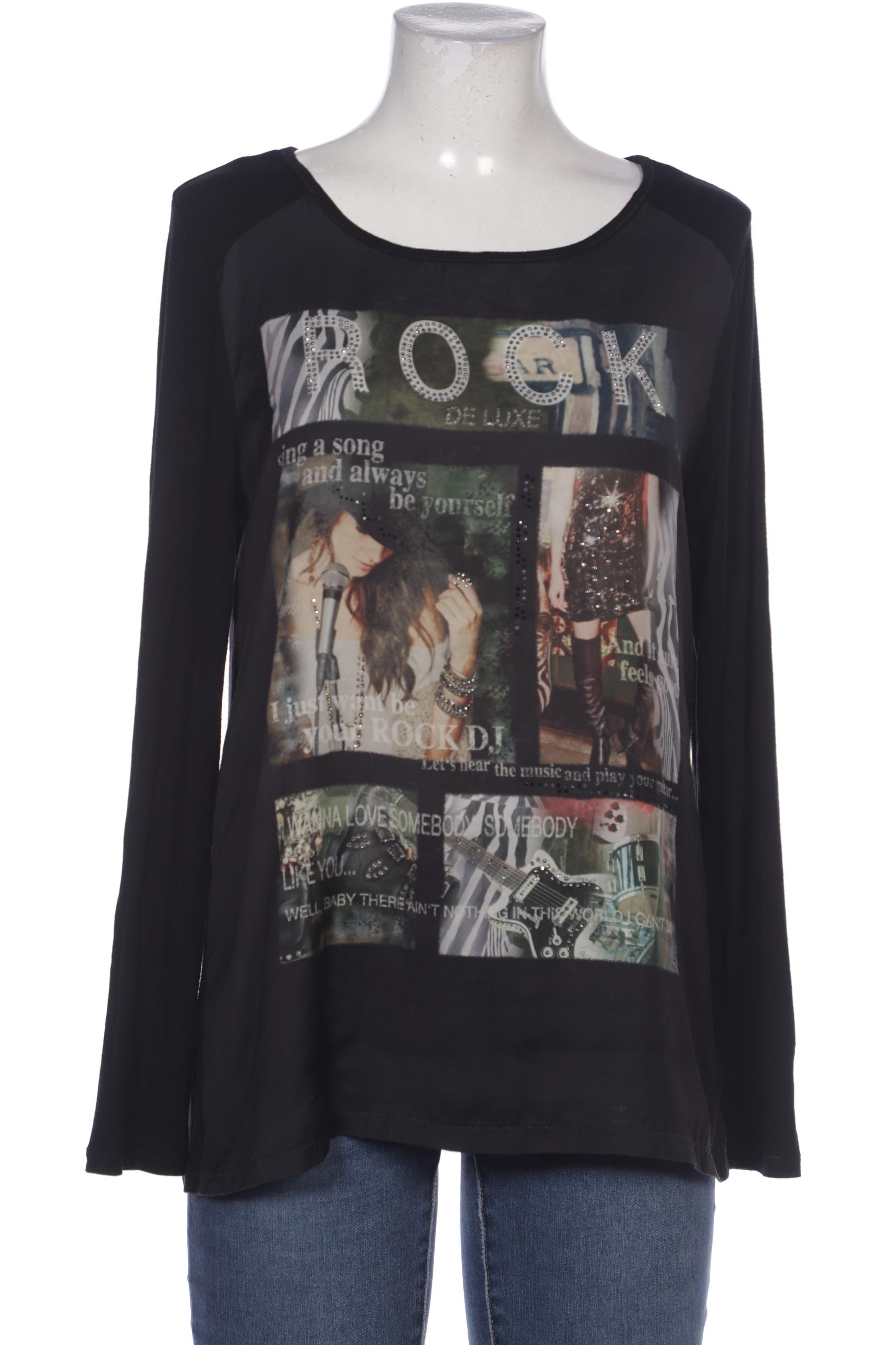 

monari Damen Langarmshirt, schwarz, Gr. 42