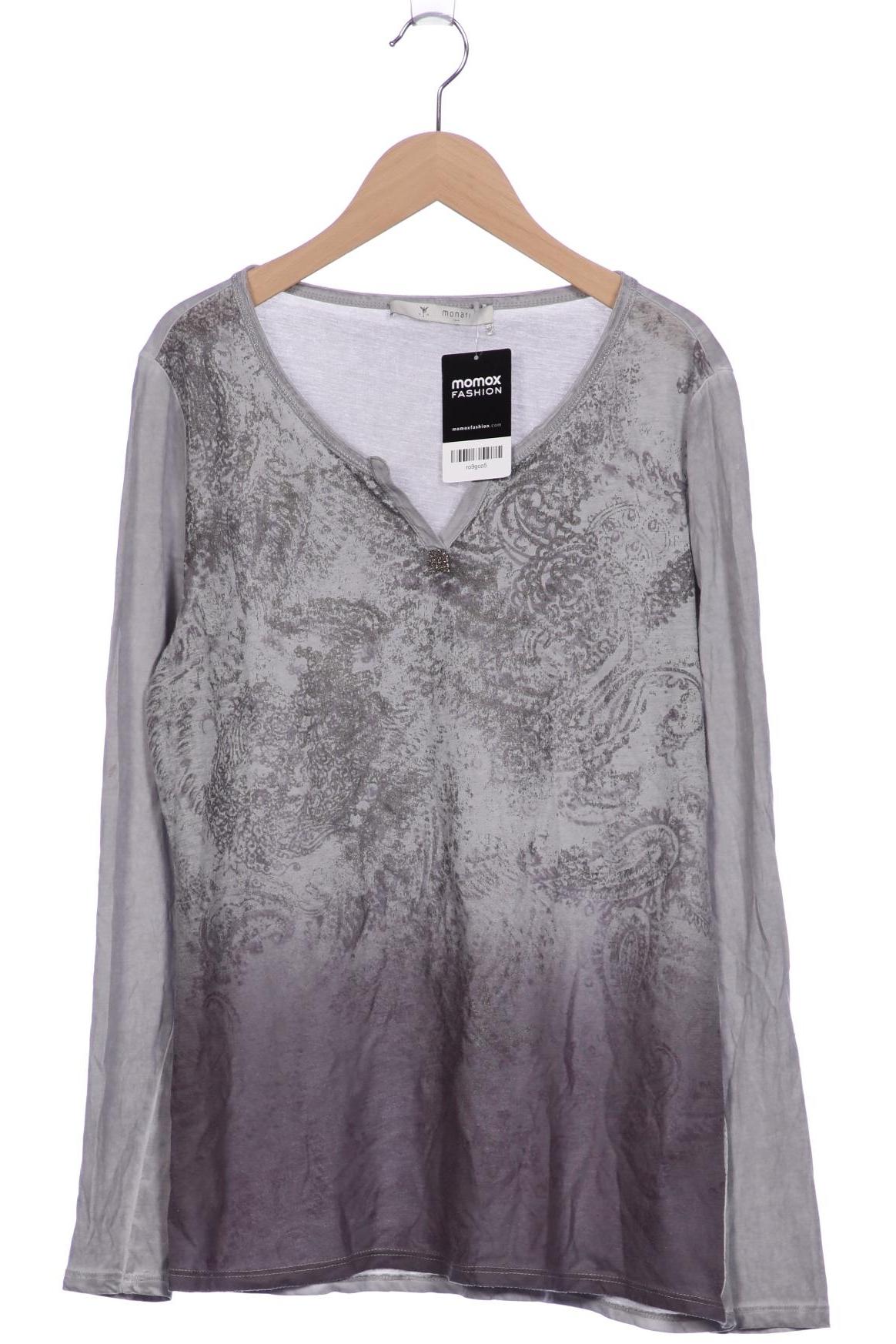 

monari Damen Langarmshirt, grau, Gr. 38