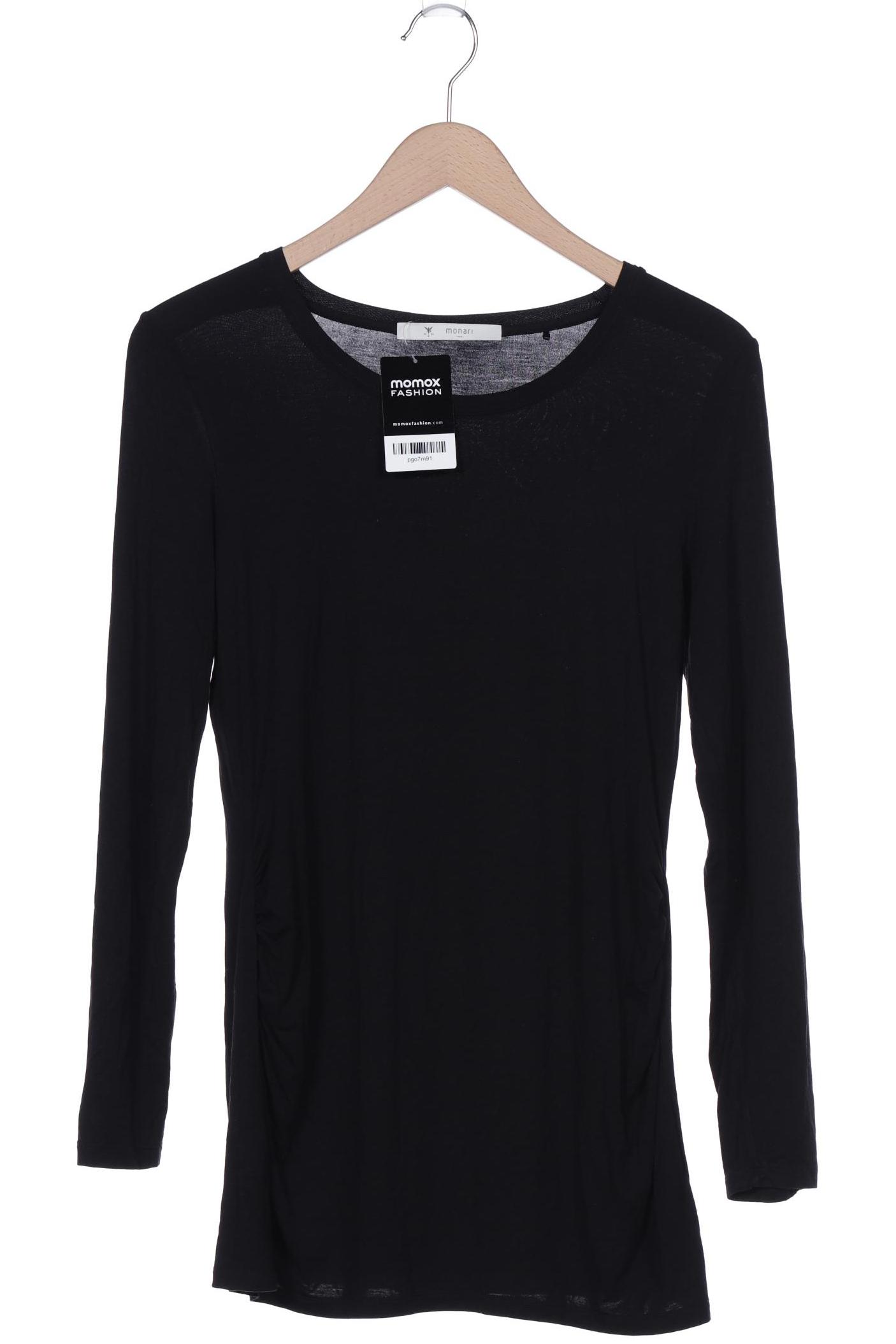 

monari Damen Langarmshirt, schwarz, Gr. 38