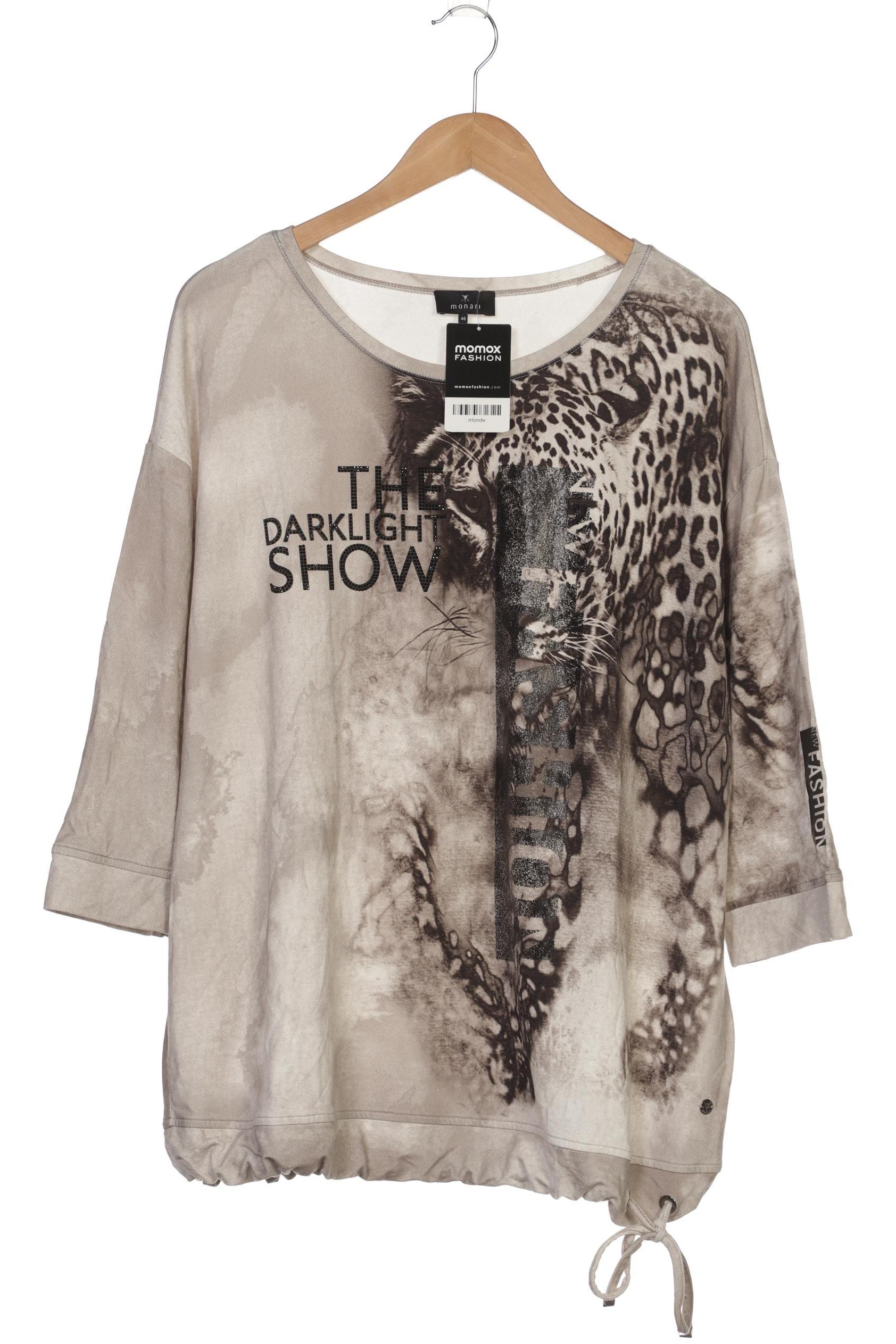 

monari Damen Langarmshirt, grau, Gr. 46