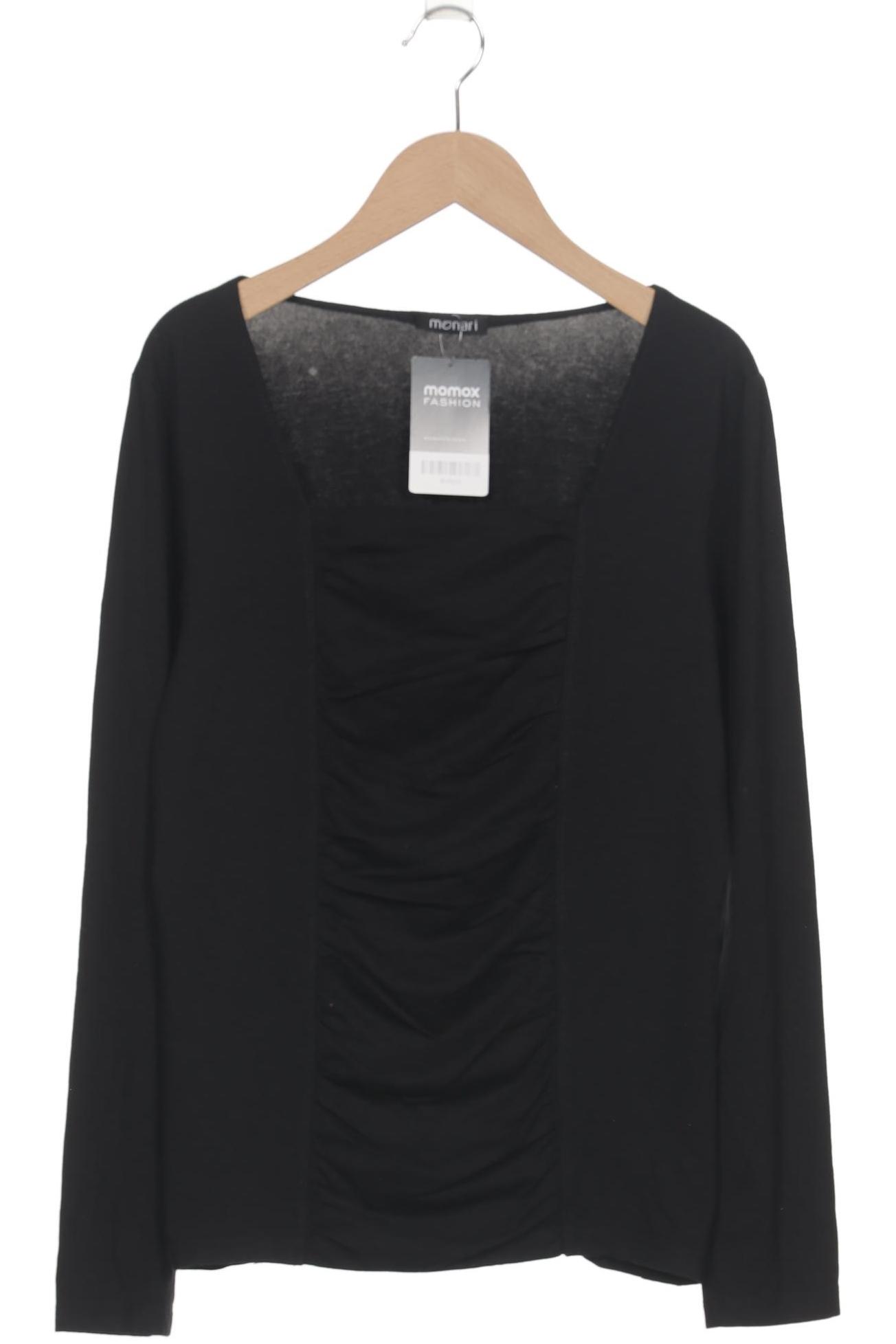 

monari Damen Langarmshirt, schwarz, Gr. 38