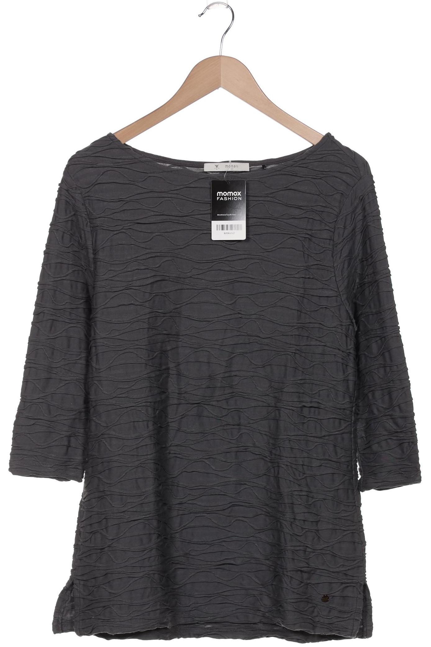 

monari Damen Langarmshirt, grau, Gr. 44