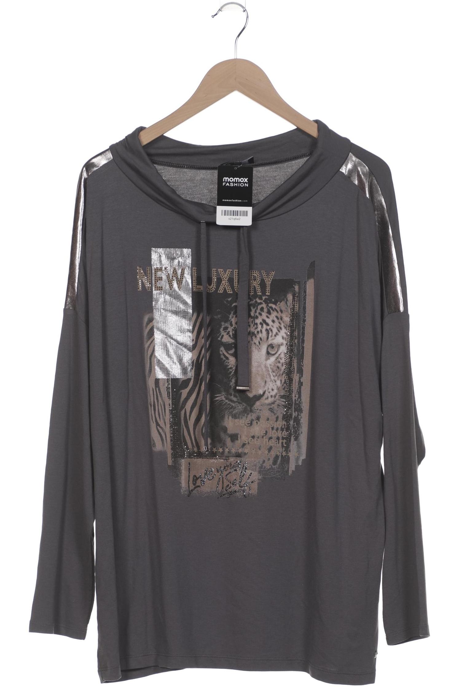 

monari Damen Langarmshirt, grau, Gr. 46
