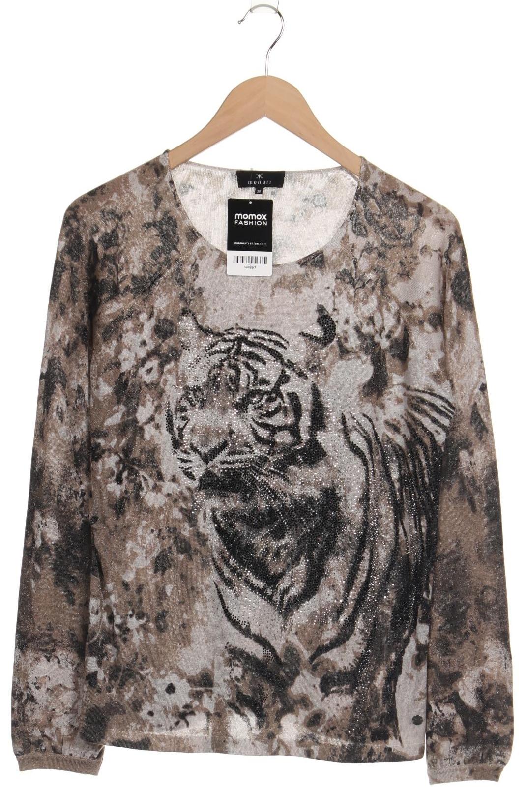 

monari Damen Langarmshirt, grau, Gr. 38