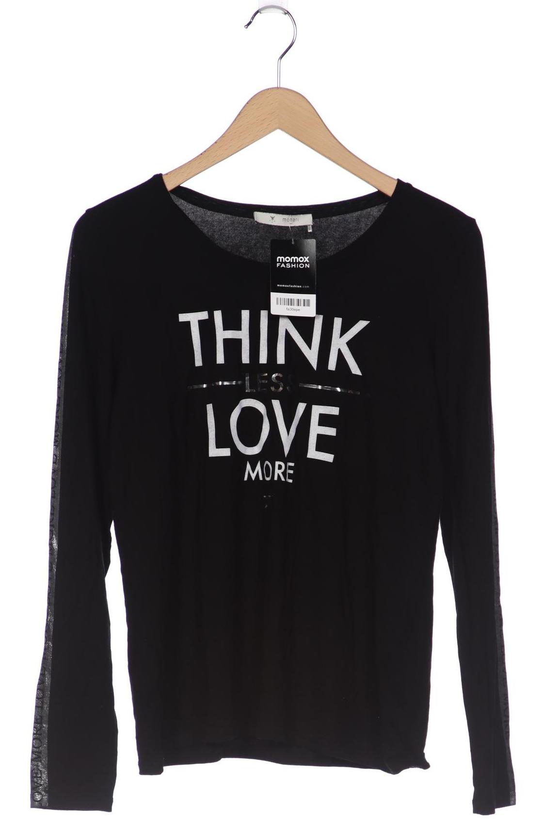 

monari Damen Langarmshirt, schwarz, Gr. 38