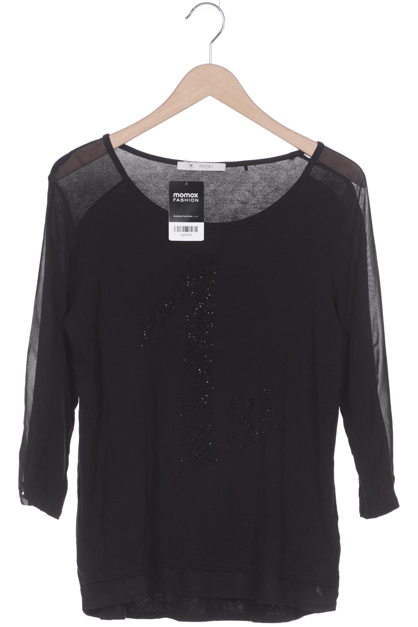 

monari Damen Langarmshirt, schwarz, Gr. 42